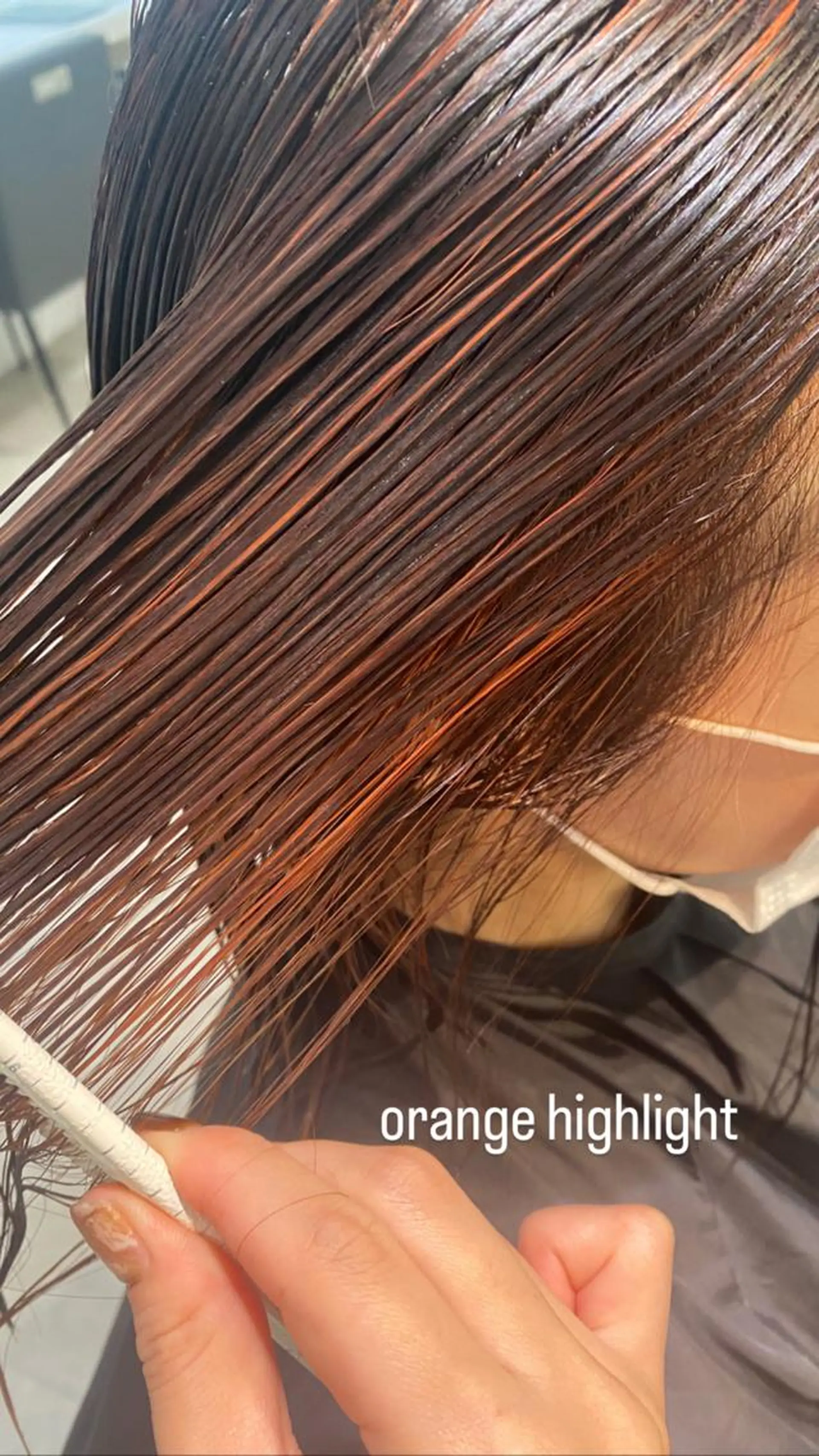 セミロング 🍋暖色カラーヘアア レンジniina🍋のヘアスタイル