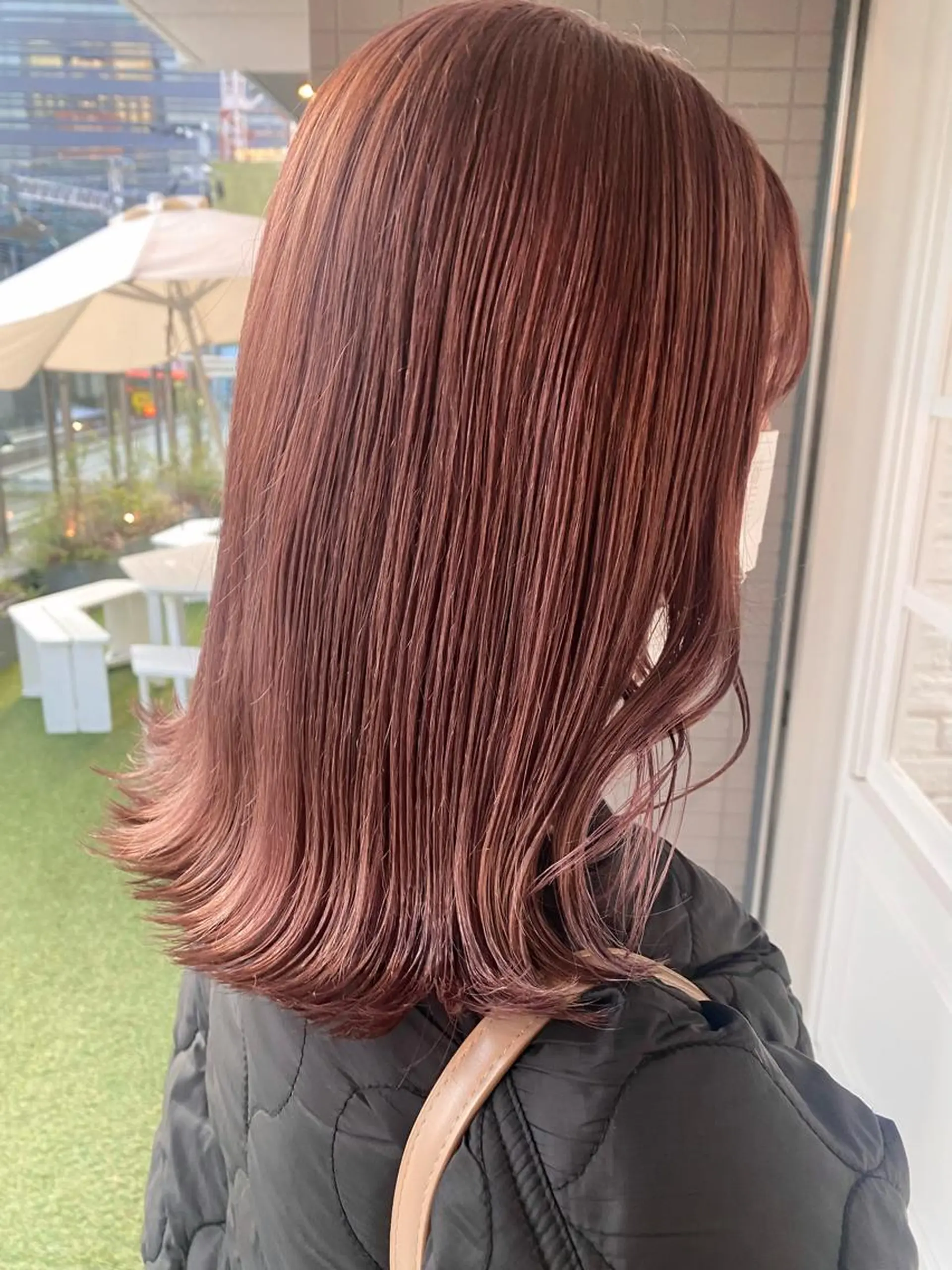 ミディアム カラー 韓国×髪質改善カラー 💎hinaのヘアスタイル