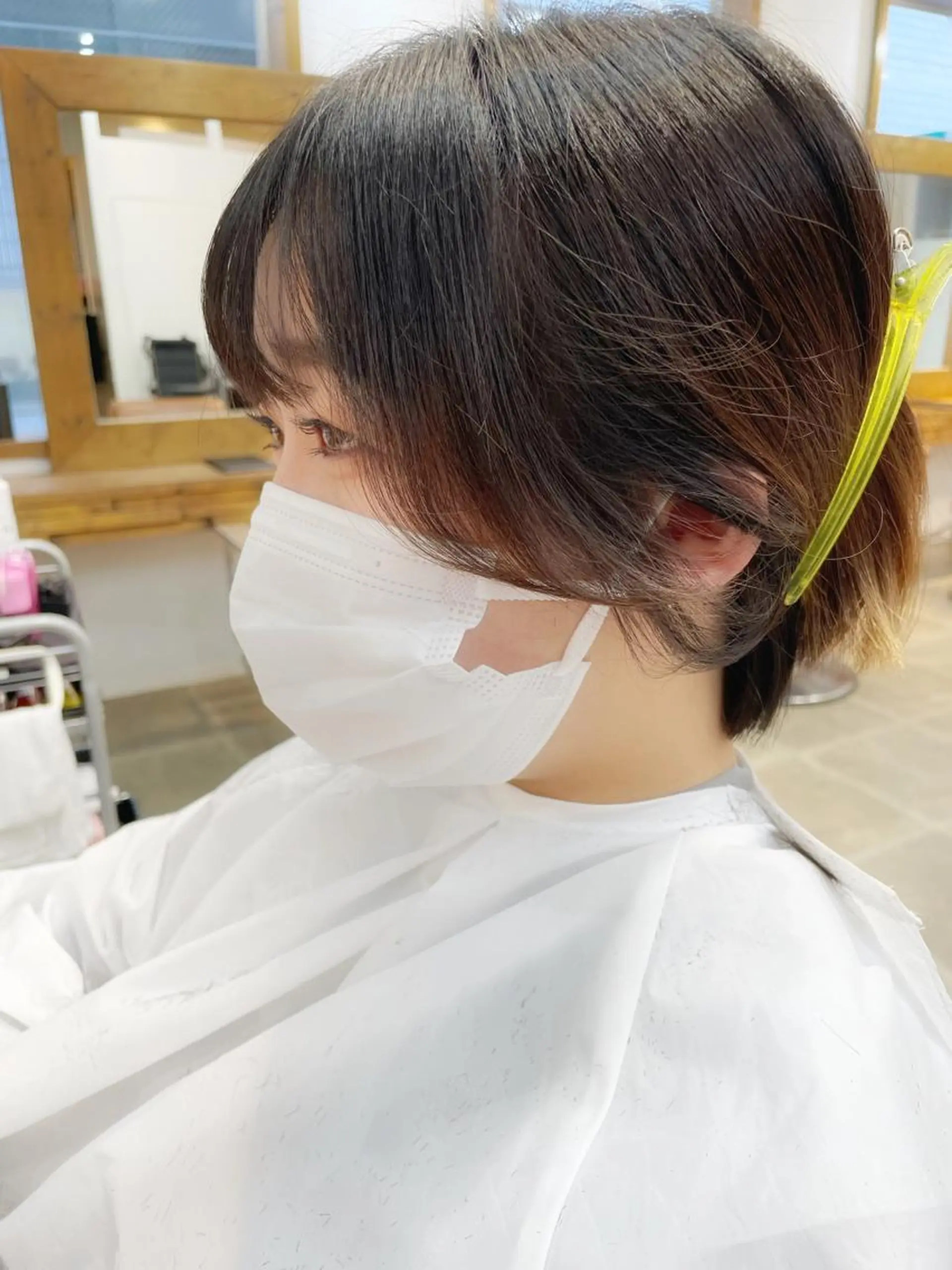 ショート カラー ショートボブ ハンサムショート ブリーチ ブリーチなしカラー ボブ カット ヘアカラー newline銀座所属・銀座ショート/ 大人ショート/金子涼のヘアスタイル