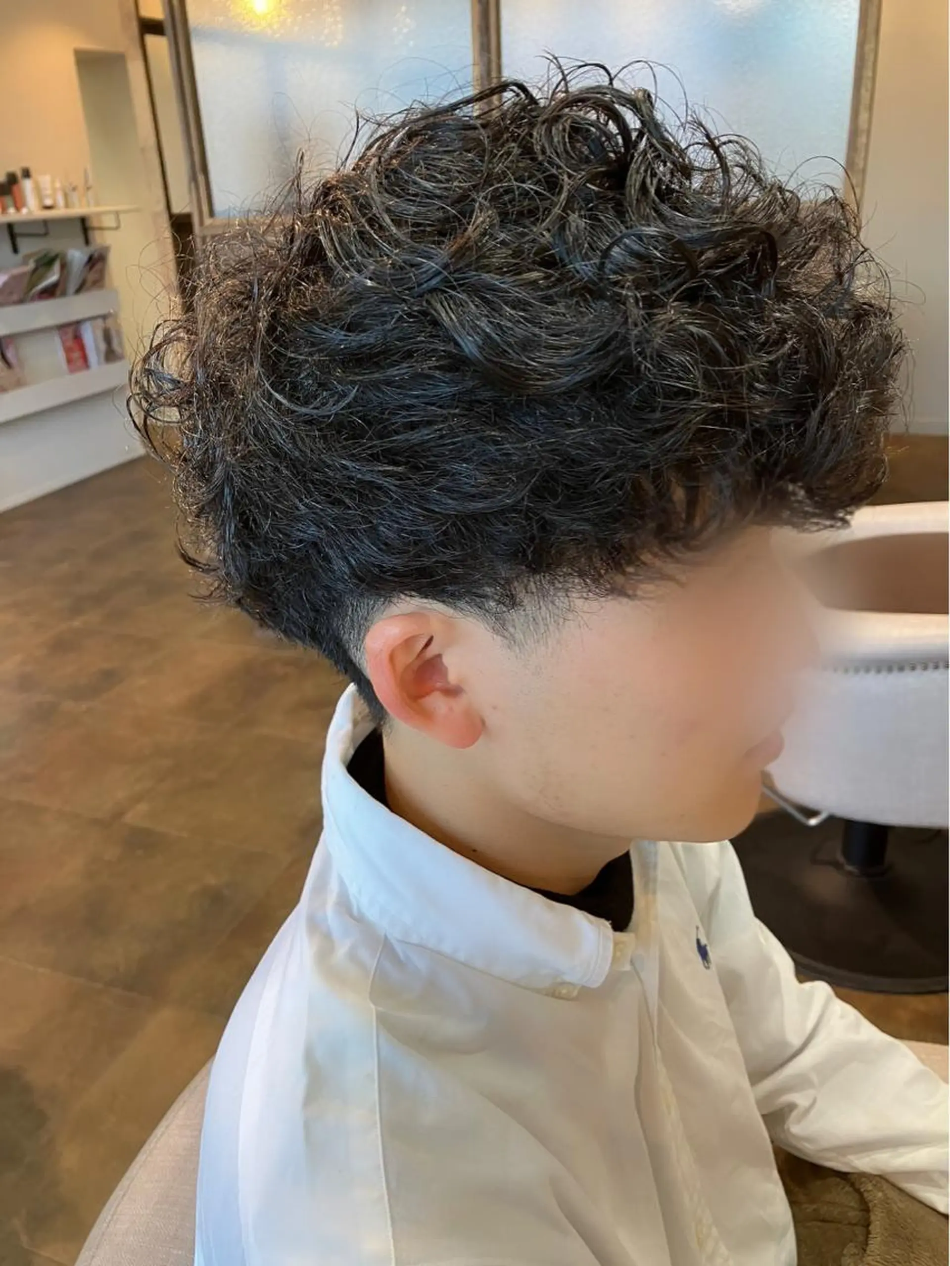 パーマ メンズ マッシュ メンズパーマ Hair&Make Nahoのマツエク・マツパデザイン