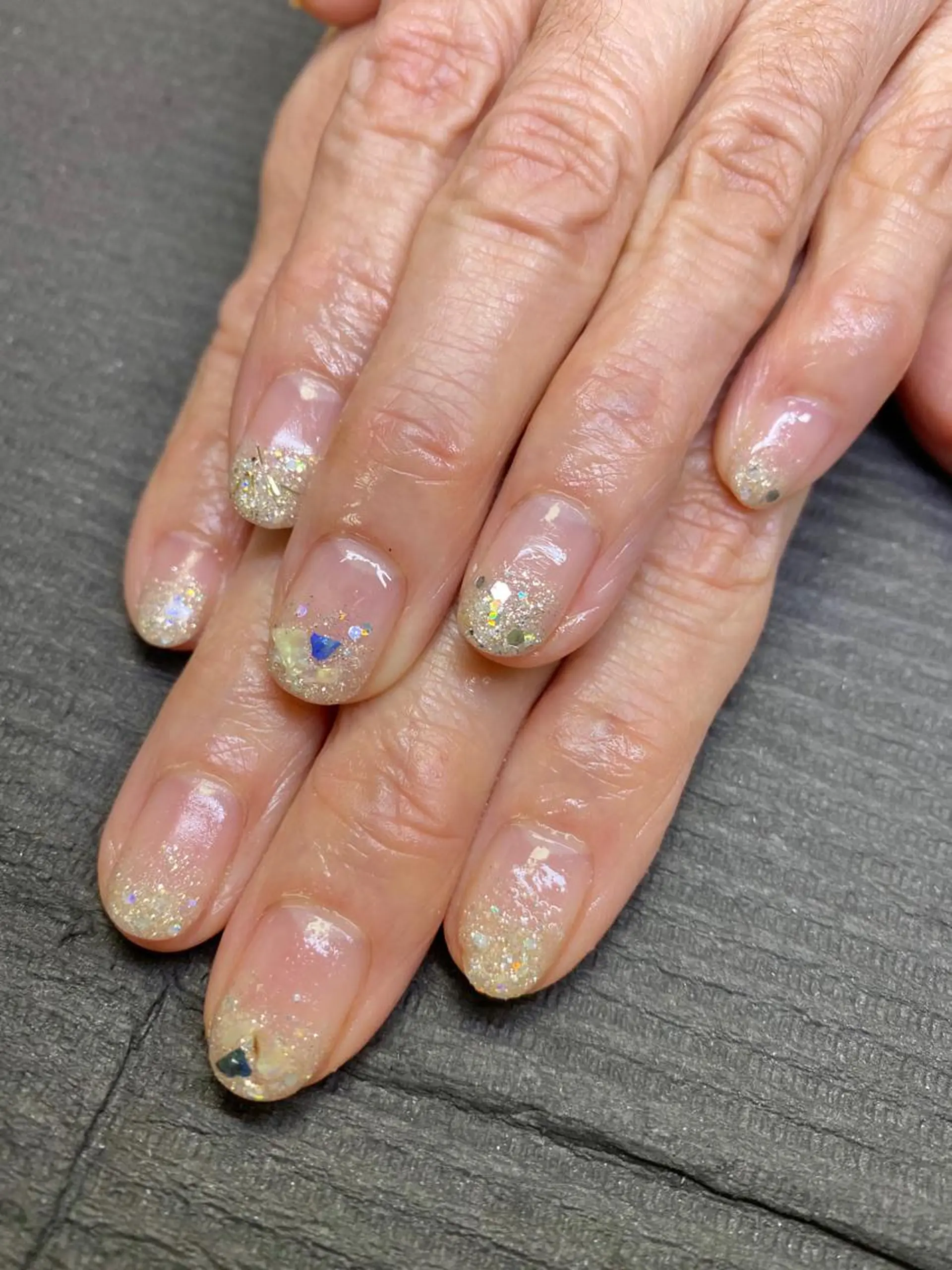 ネイル グラデーション ラメ(グリッター) ラメグラデーション 557 nailのネイルデザイン