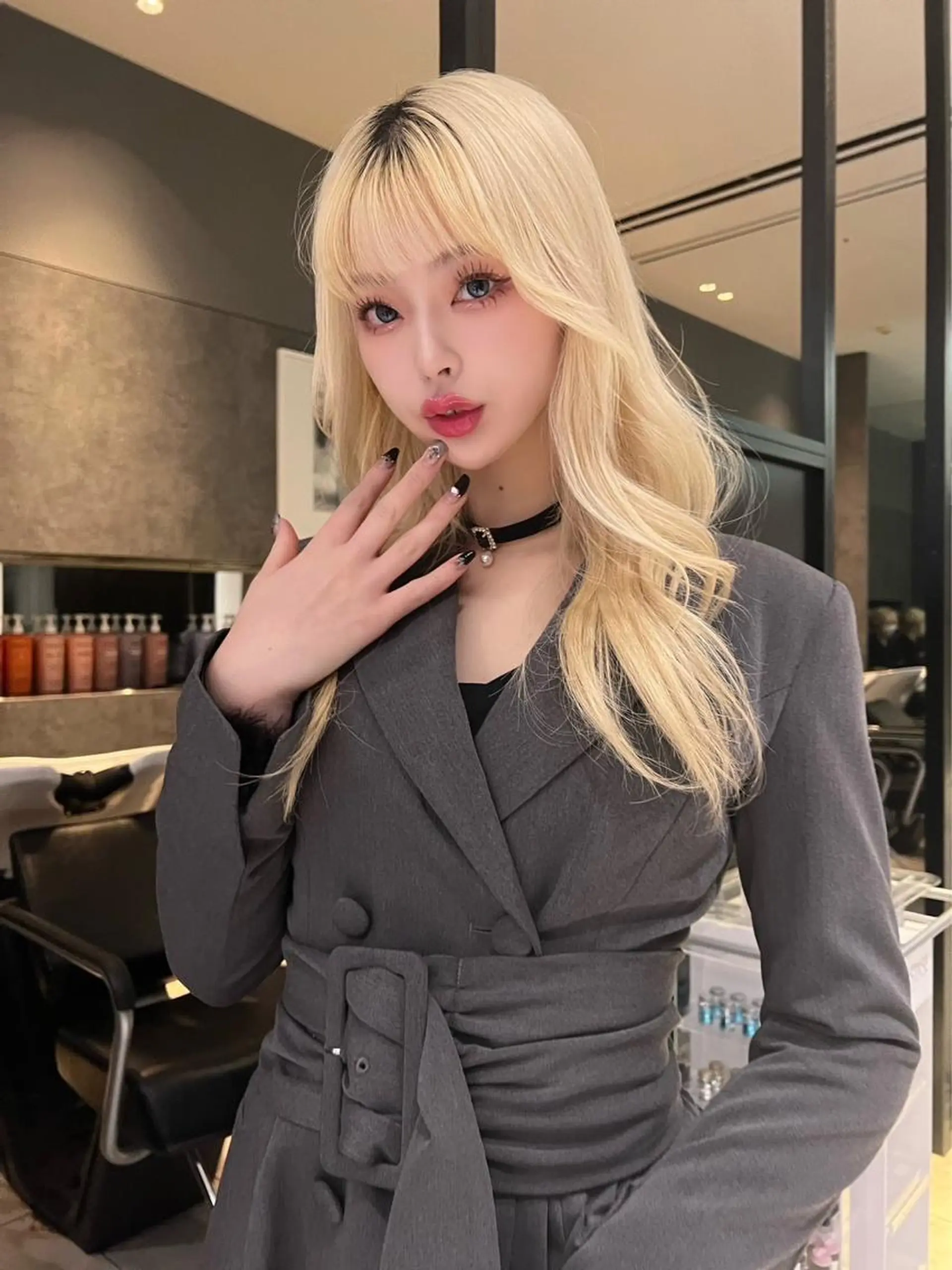 ロング 銀座/韓国/ワンホン 🤍艶髪🖤nahoのヘアスタイル