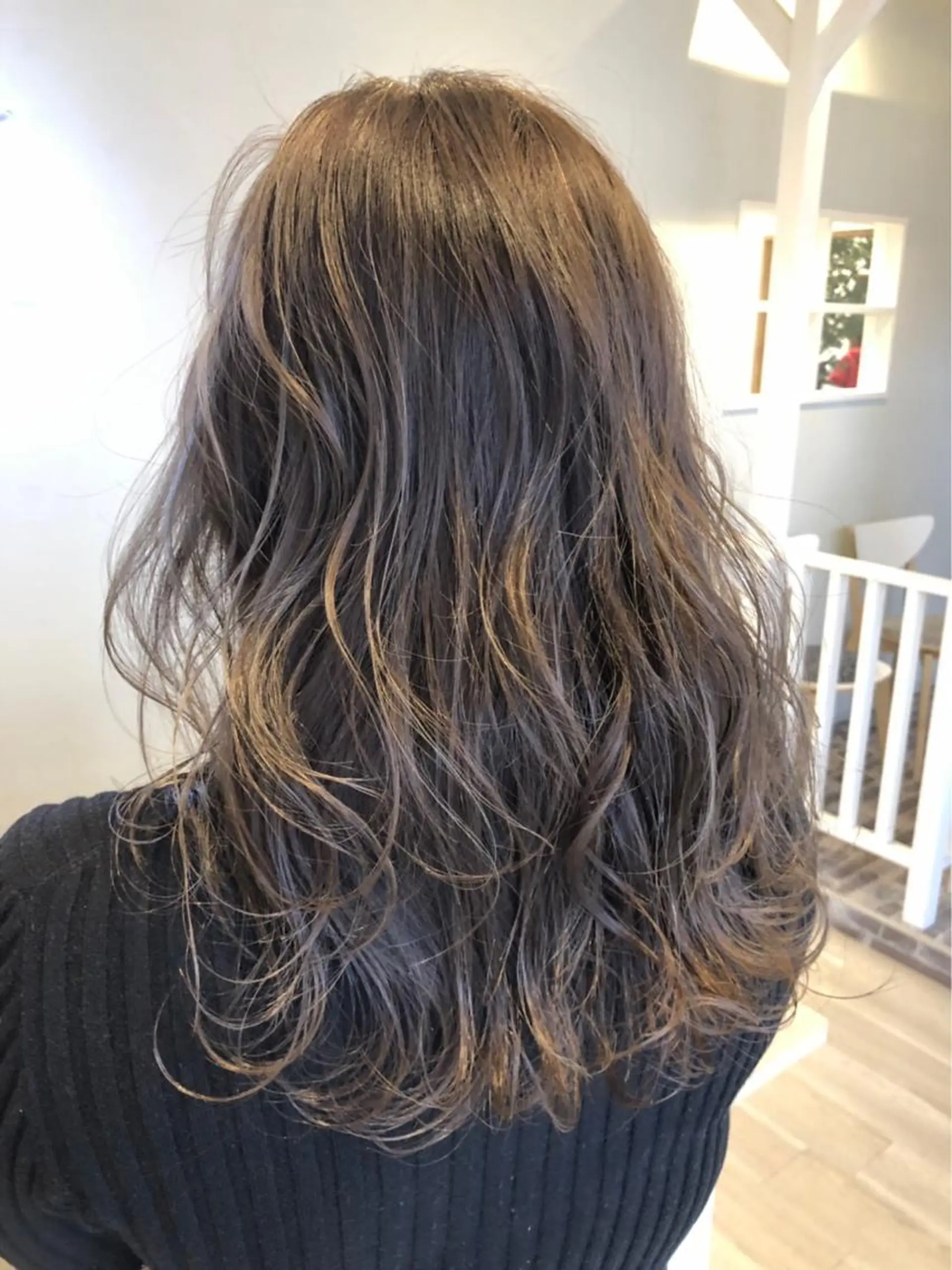 ロング カラー パーマ 髪質改善ストレー ト指名NO.1林駿希のヘアスタイル