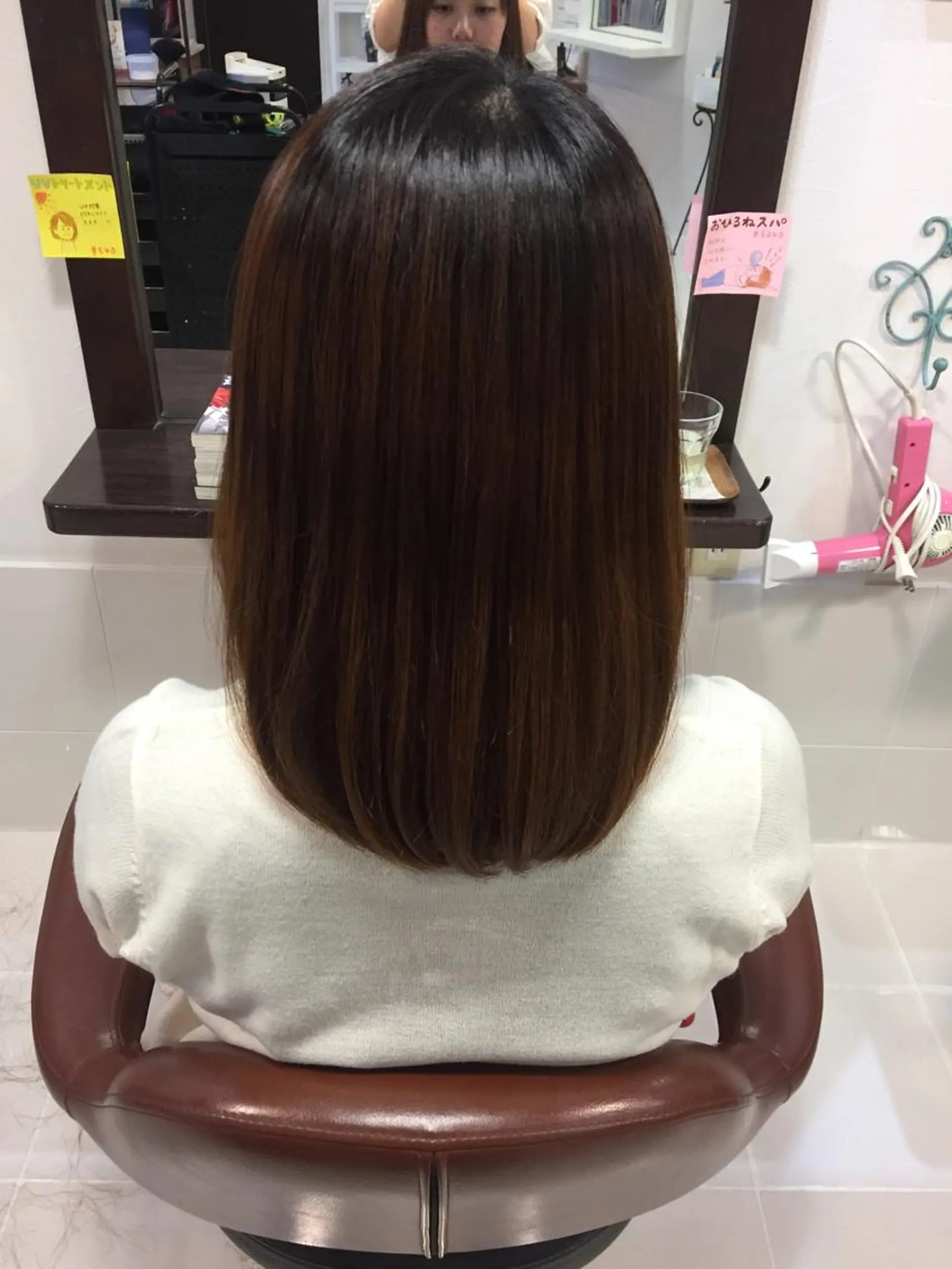 ミディアム パーマ ミディアムパーマ ストレートパーマ N°+aero 🦔近藤　のぞみ🦔のヘアスタイル