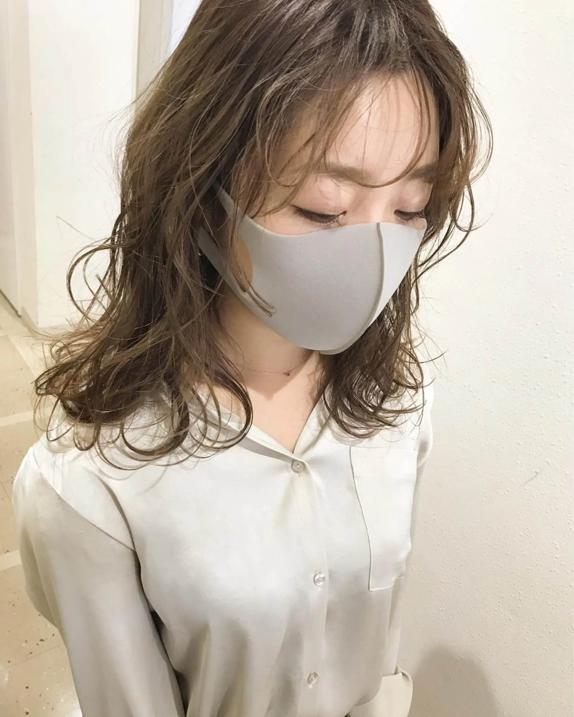 ミディアム カット ヘアカラー 韓国 / 中国ヘア 🦋Noniのヘアスタイル