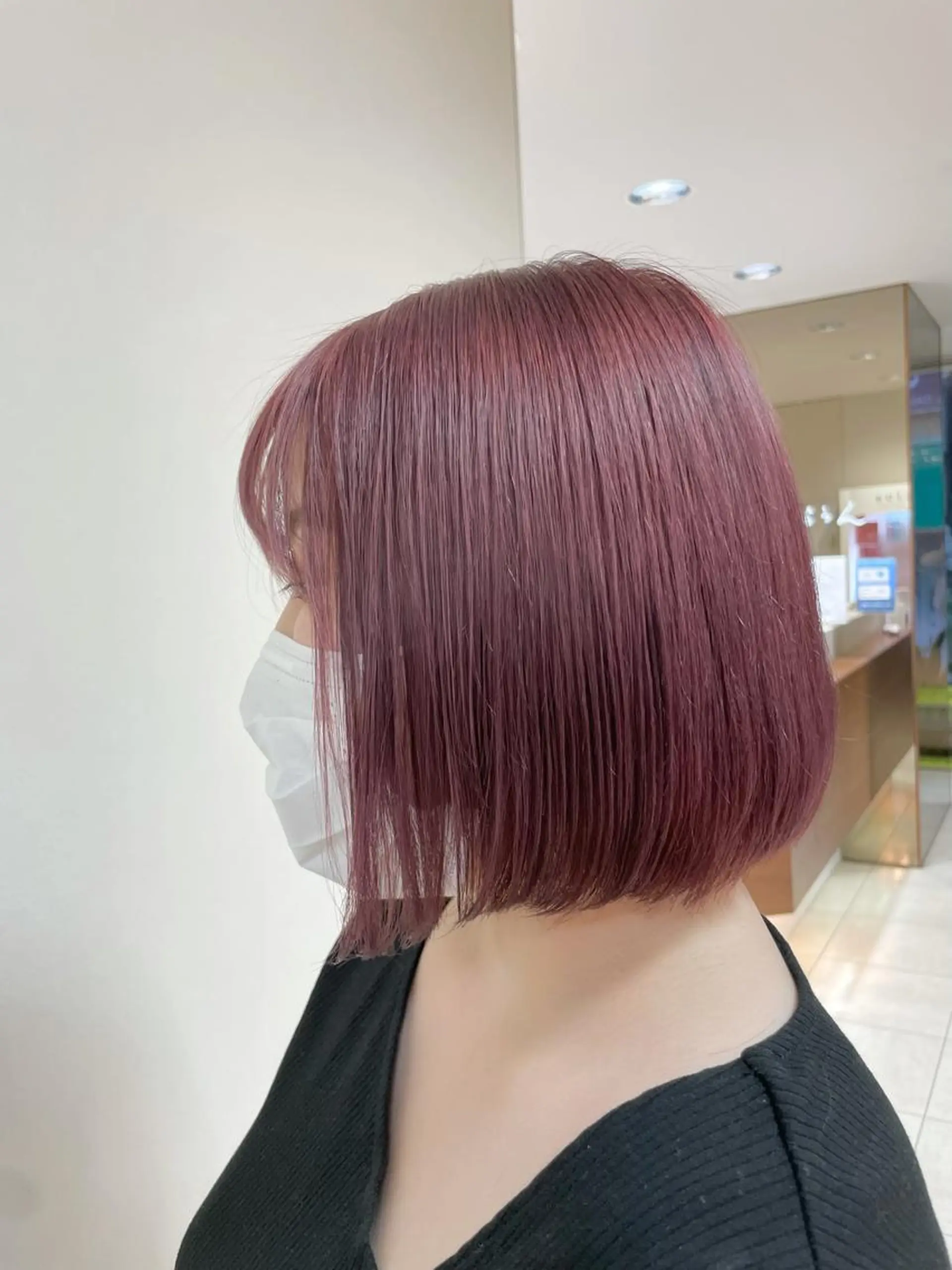 ミディアム カラー ヘアアレンジ ヘアカラー トリートメント 【Sweep】おじま のぞみのヘアスタイル