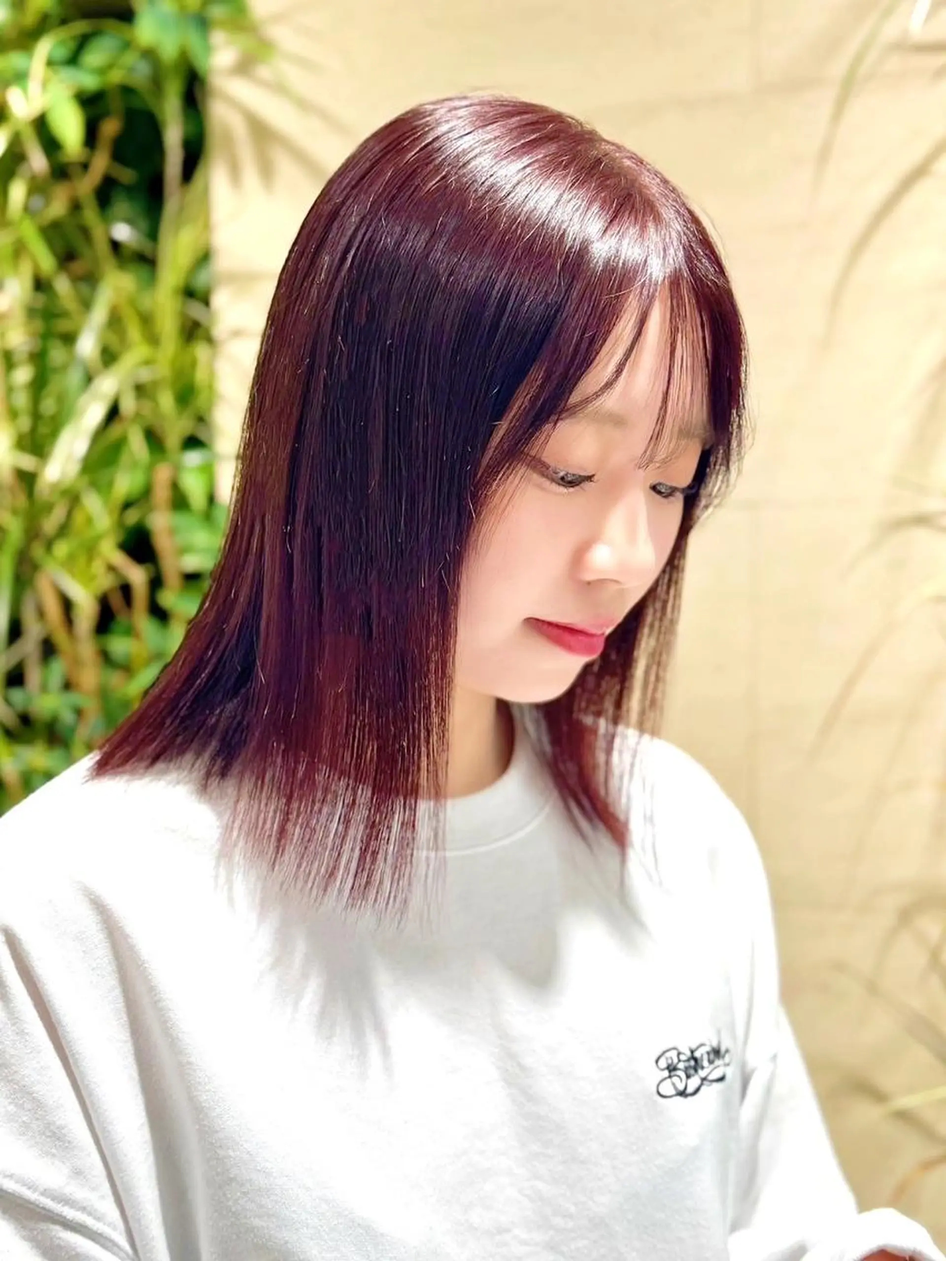 ミディアム レイヤーカット 艶髪/髪質改善/ LUCK由比ヶ浜店のヘアスタイル