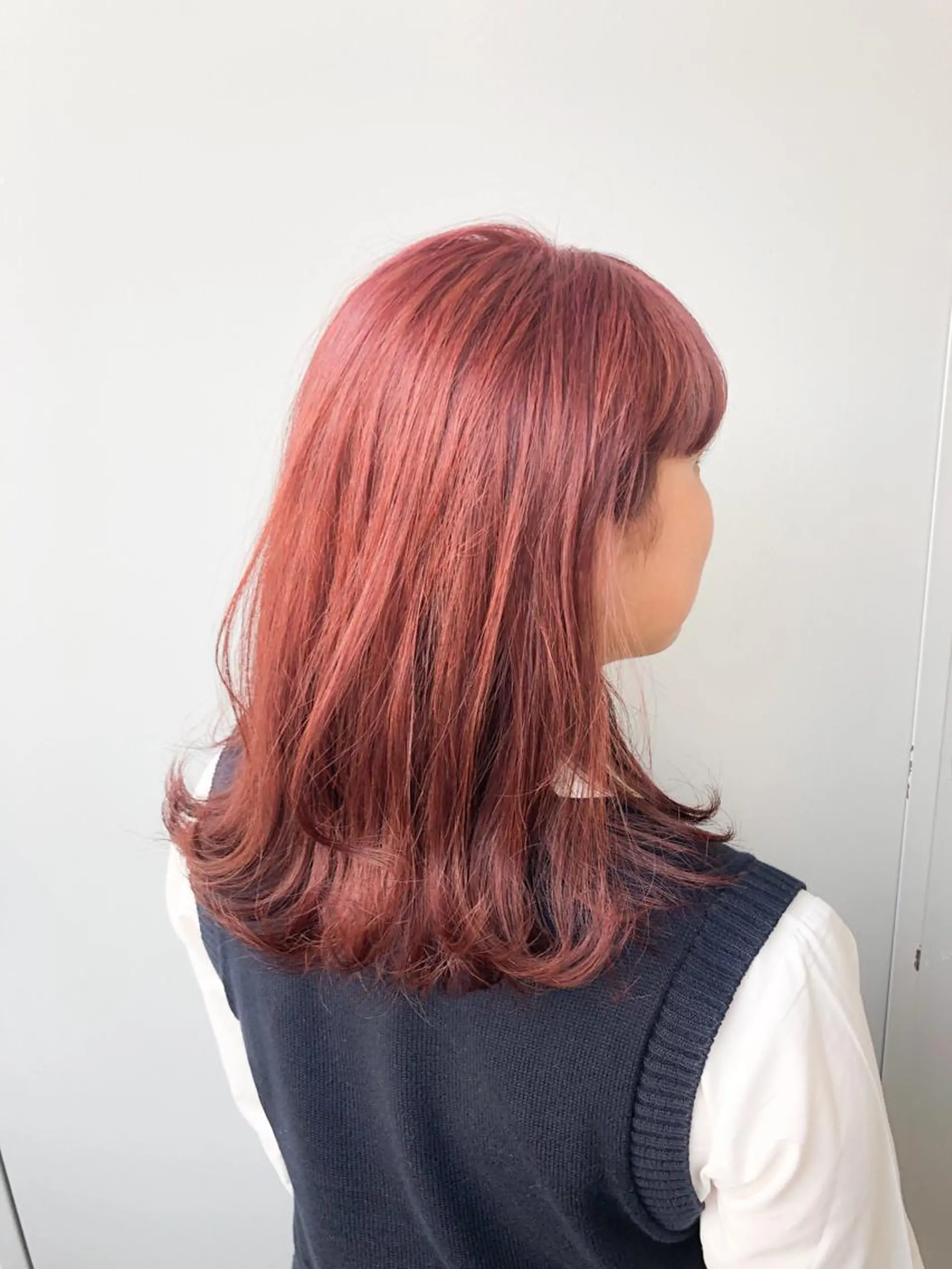 ミディアム カラー パーマ ヘアアレンジ メンズ キッズ ネイル マツエク・マツパ メンズブリーチ ブリーチ ピンクカラー カラーマツエク ピンク Rene'所属・当日予約⭕️ yuriのヘアスタイル