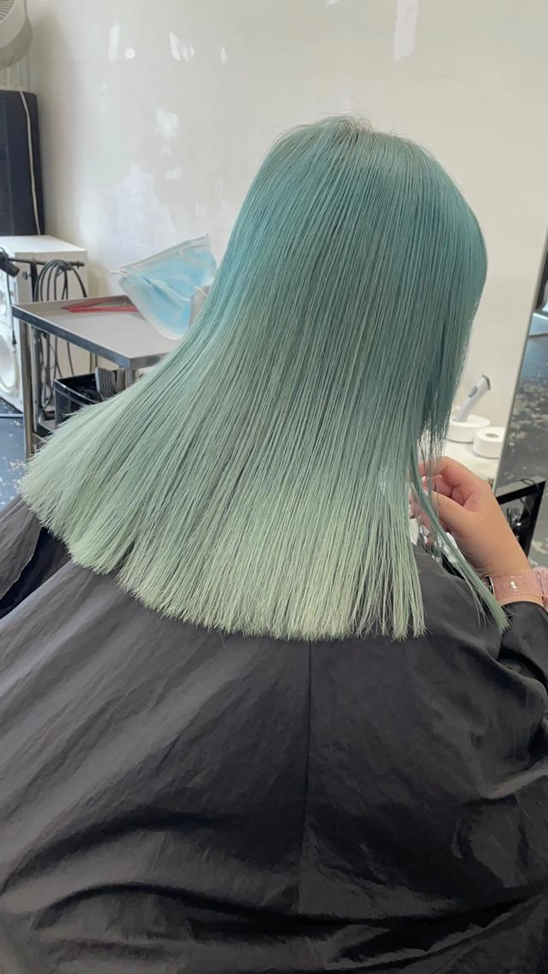 セミロング カラー 🎀ツヤ髪/韓国 ヘアミカ🎀のヘアスタイル