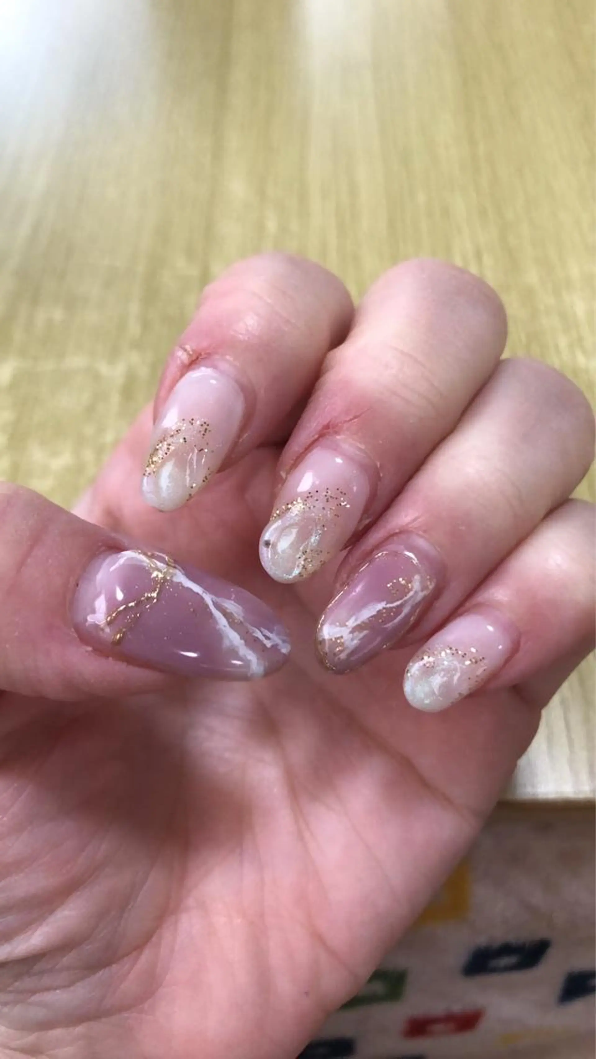 ネイル 韓国ネイル ニュアンスネイル ぷっくりネイル ハンドネイル Nail_refrain所属・Nakajo Mikaのネイルデザイン