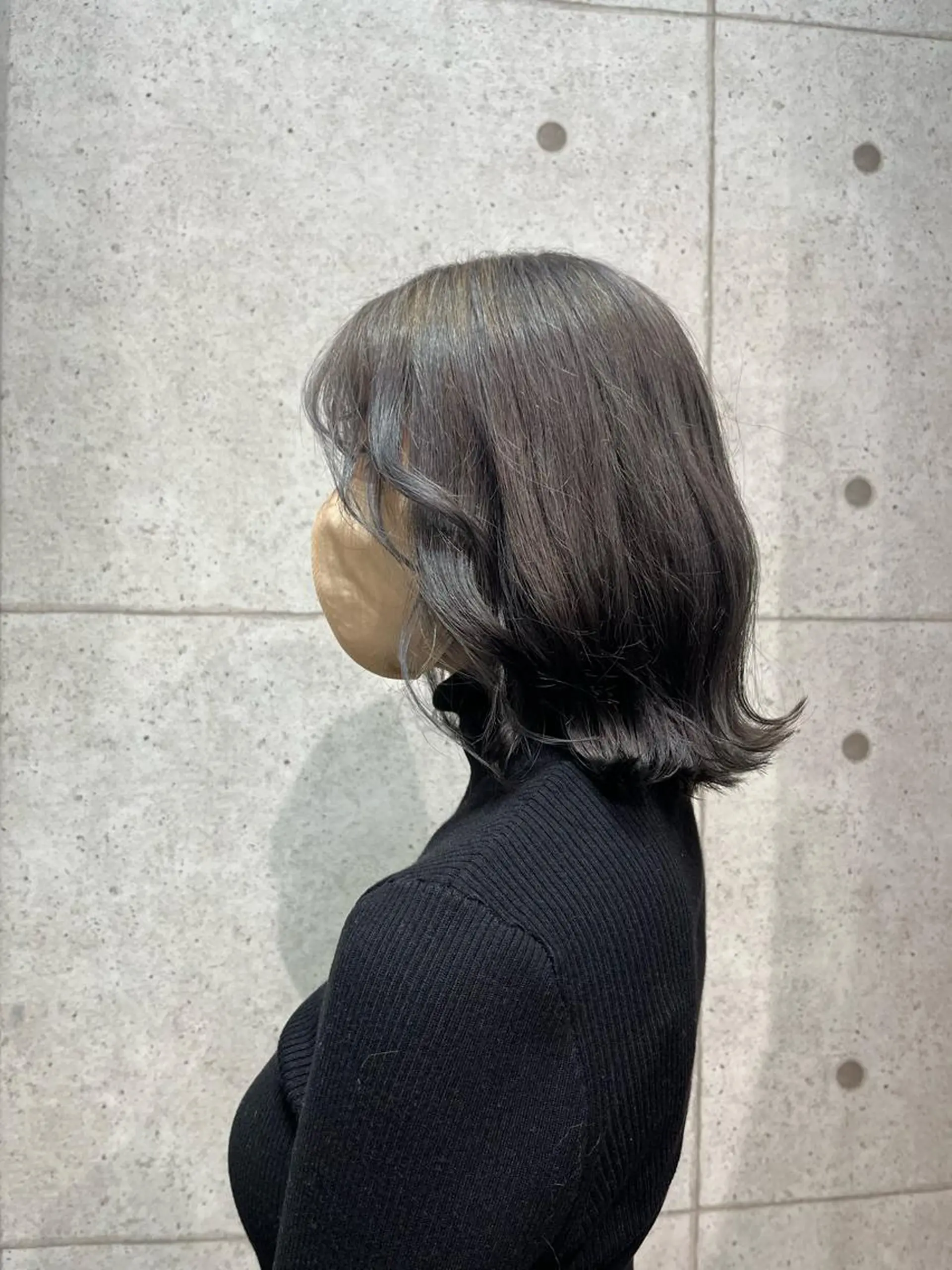 ミディアム カラー グレージュ 【透明感カラー‎✨】 中島日菜のヘアスタイル