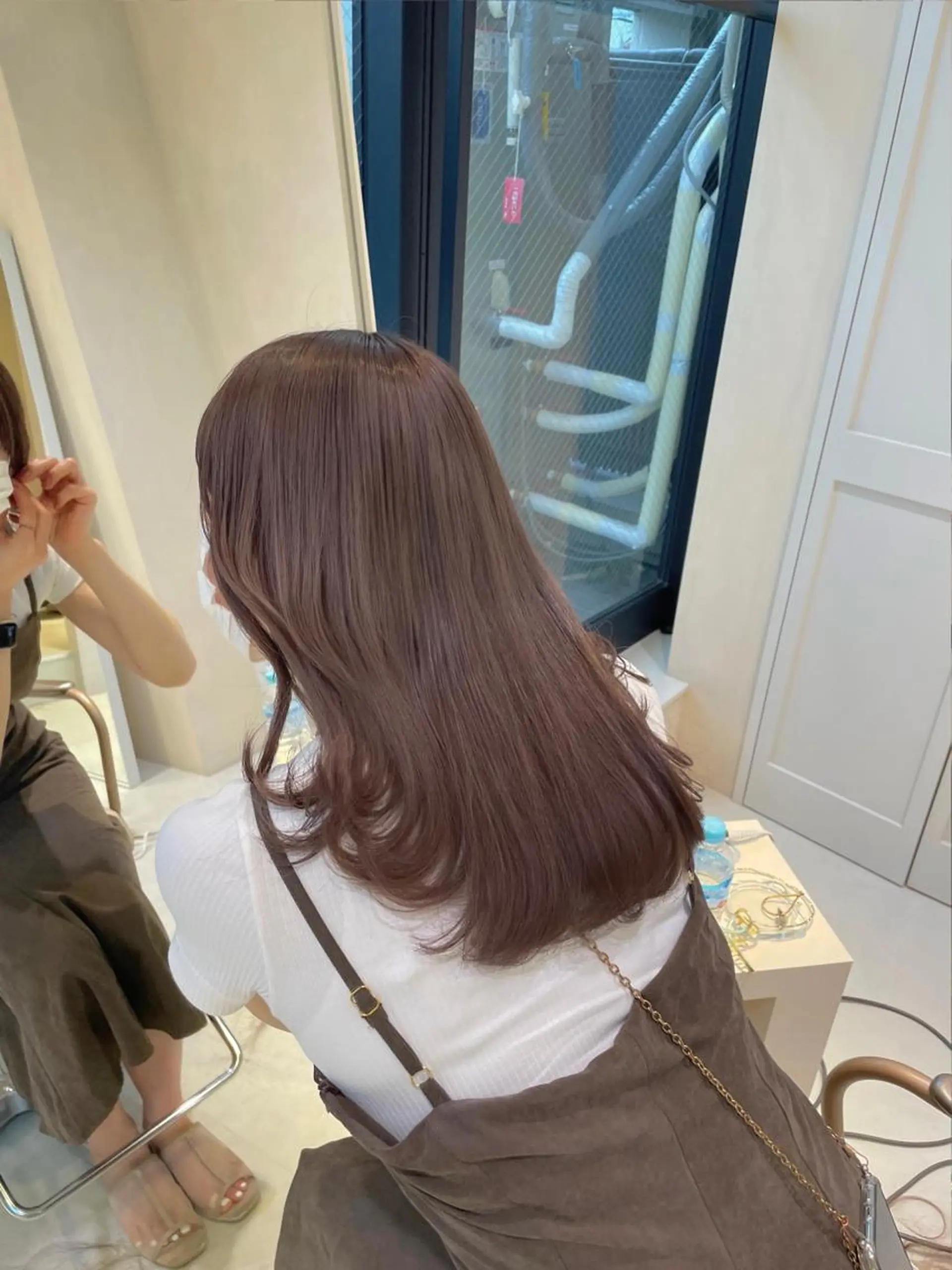 セミロング カラー ブリーチ ハイライトカラー ラベンダーカラー ハイライト MURANAKA RYOのヘアスタイル