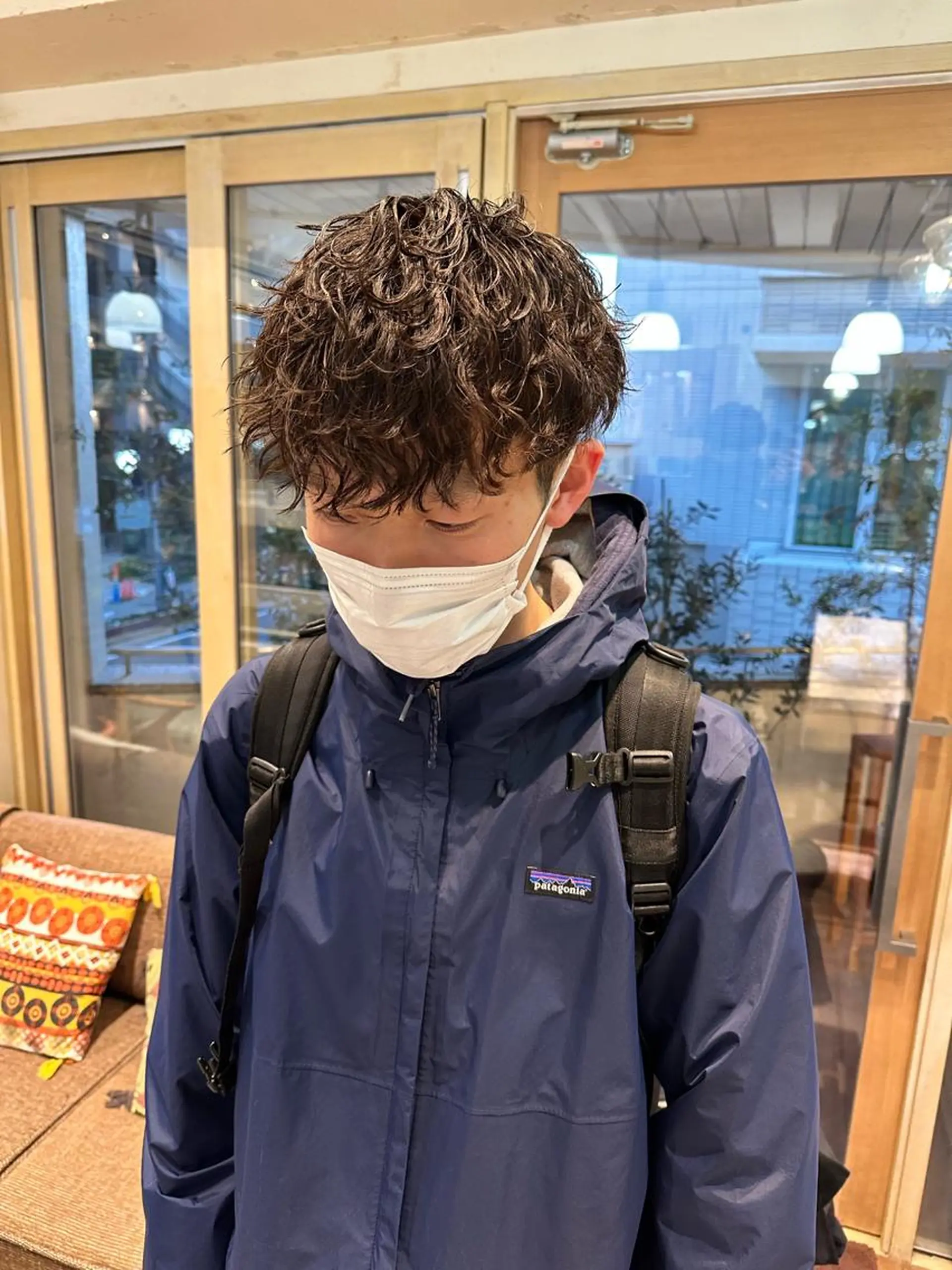 パーマ メンズ カット パーマ ハマベ イクト FLORENのヘアスタイル