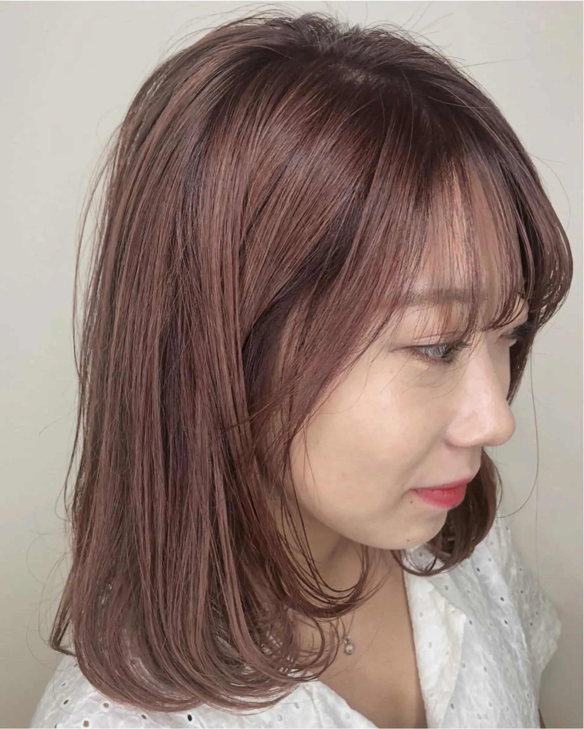 ミディアム カラー ベージュカラー ピンクカラー ピンクベージュ カット ヘアカラー トリートメント メンズヘア特化 崎田 成人のヘアスタイル