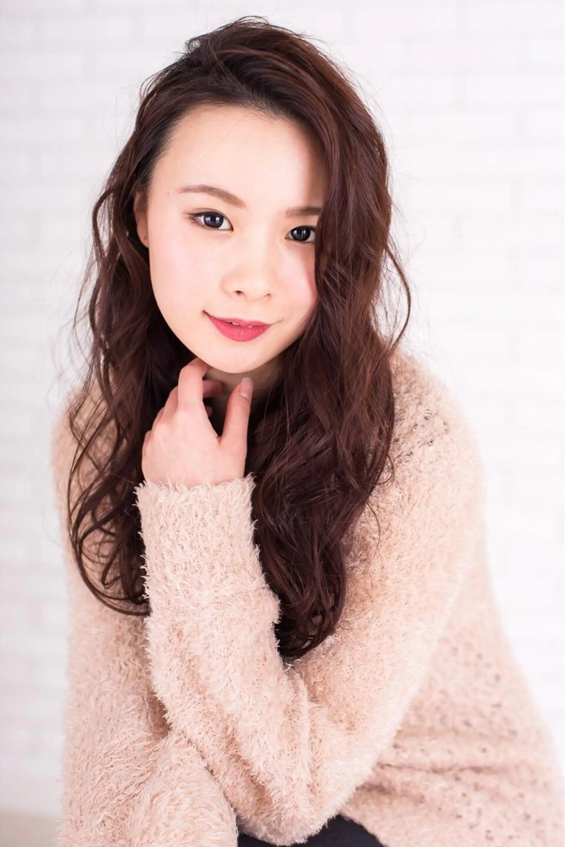 ロング カラー パーマ カット ヘアカラー パーマ 朝比奈 志保のヘアスタイル