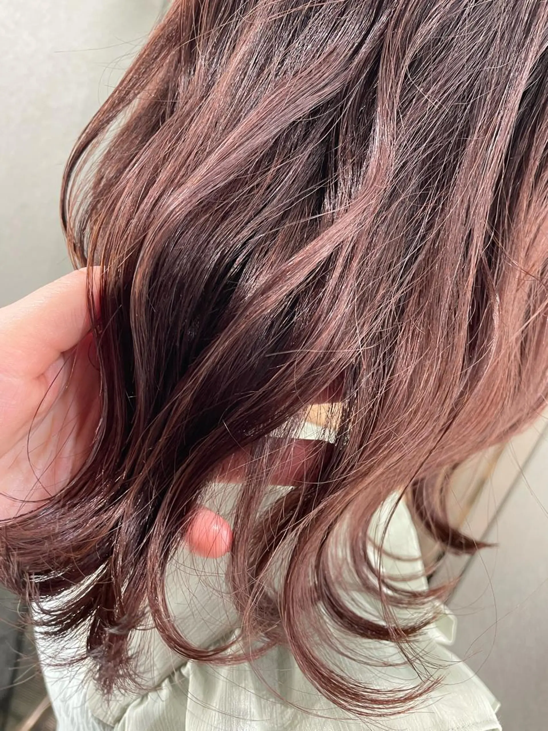 ミディアム カラー カット ヘアカラー トリートメント 極艶透明感カラー🐰 髪質改善/出雲つぐみのヘアスタイル