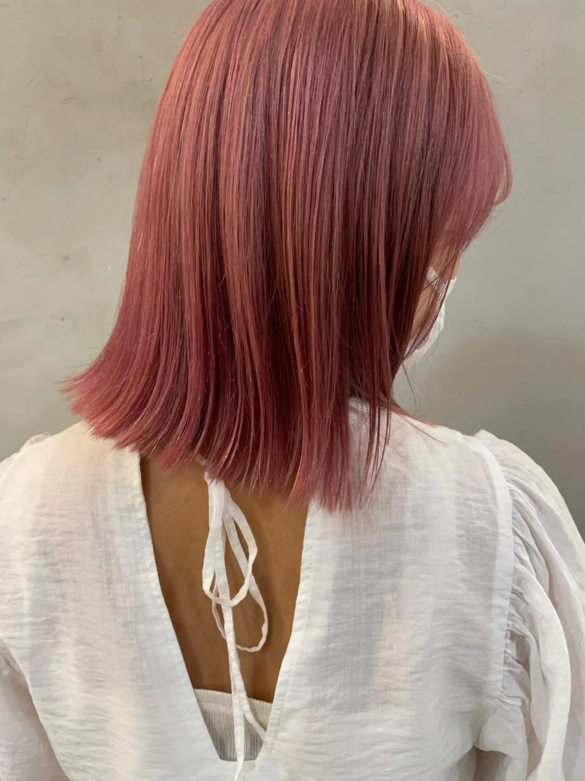 ミディアム カラー ヘアアレンジ 小顔レイヤー×コンパ クトボブ/林隆平のヘアスタイル