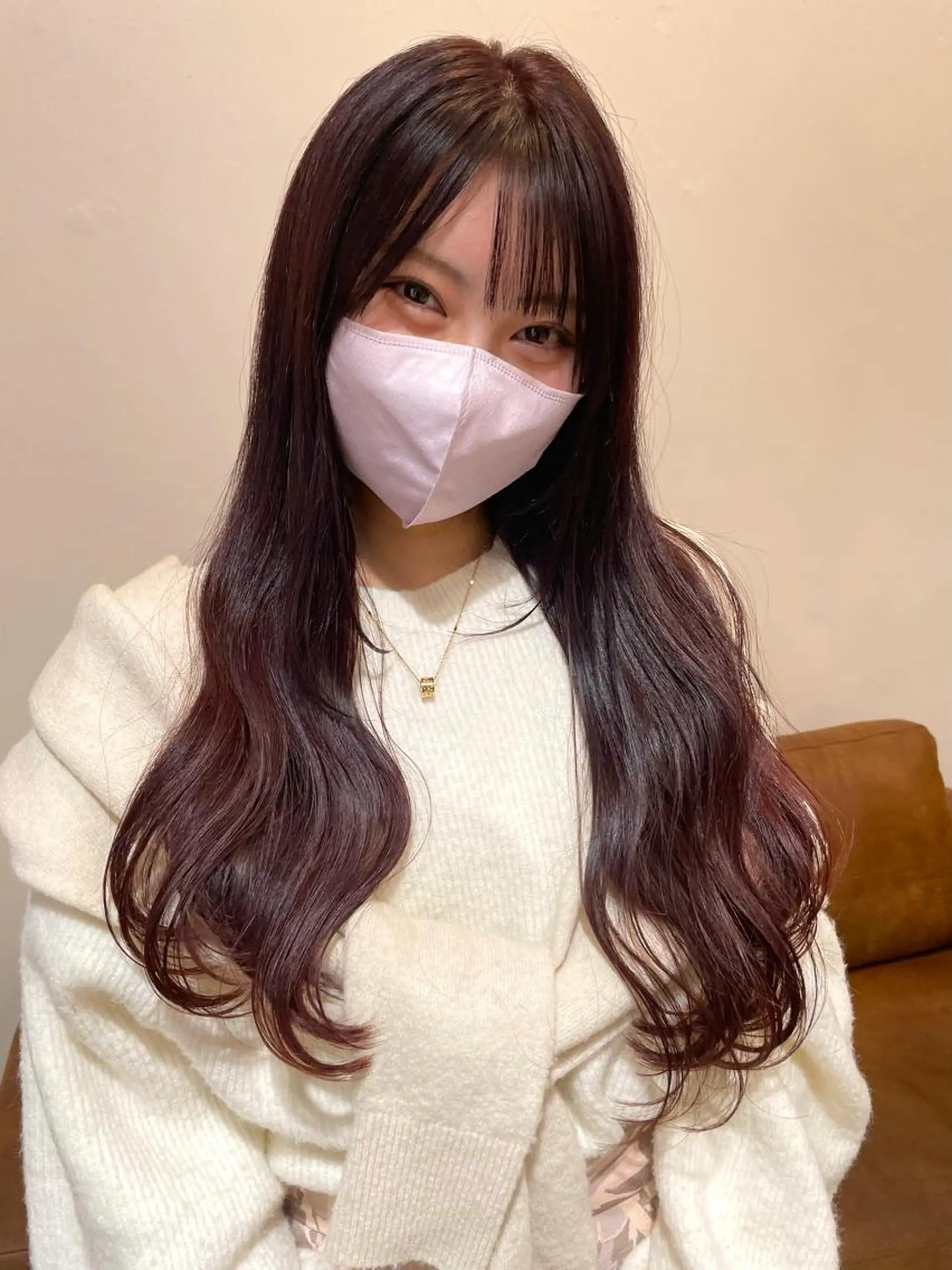 ロング カラー ボルドーカラー ショート/ブリーチ mizuki🐋のヘアスタイル