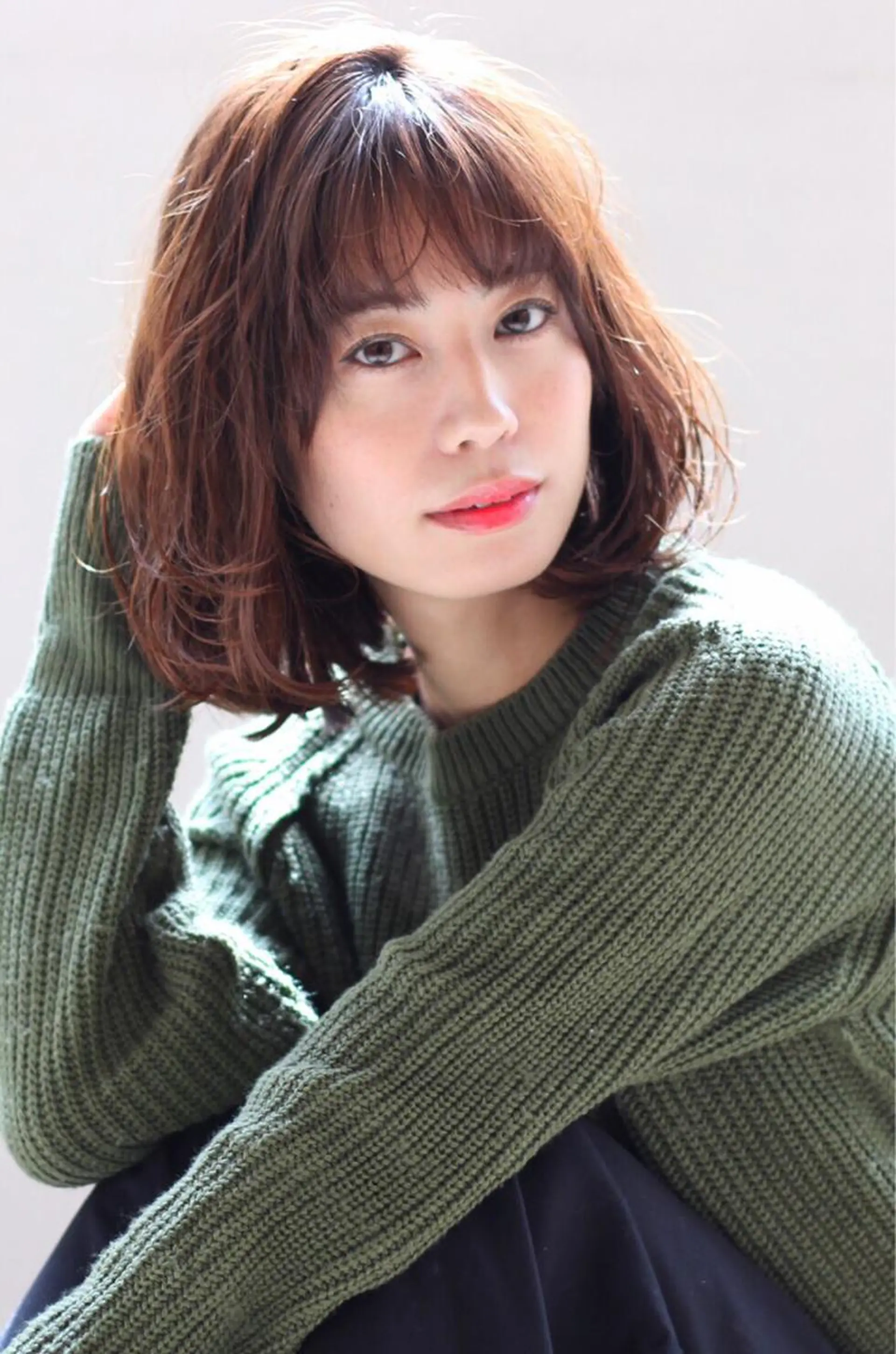 ミディアム 鎌倉 彩のヘアスタイル
