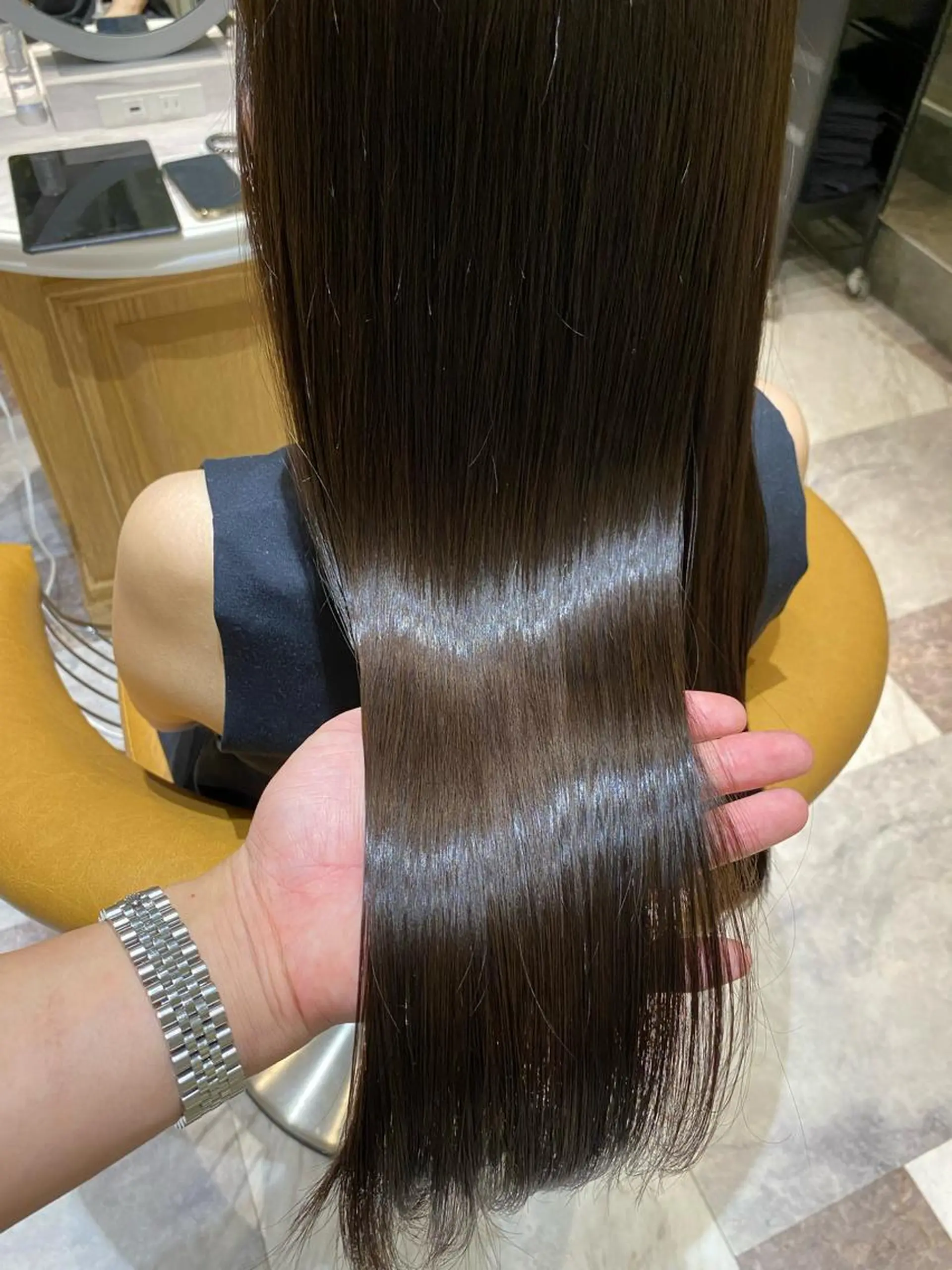 ロング カラー カット ヘアカラー トリートメント レイヤーカット/ 顔周り 五島巨幹のヘアスタイル