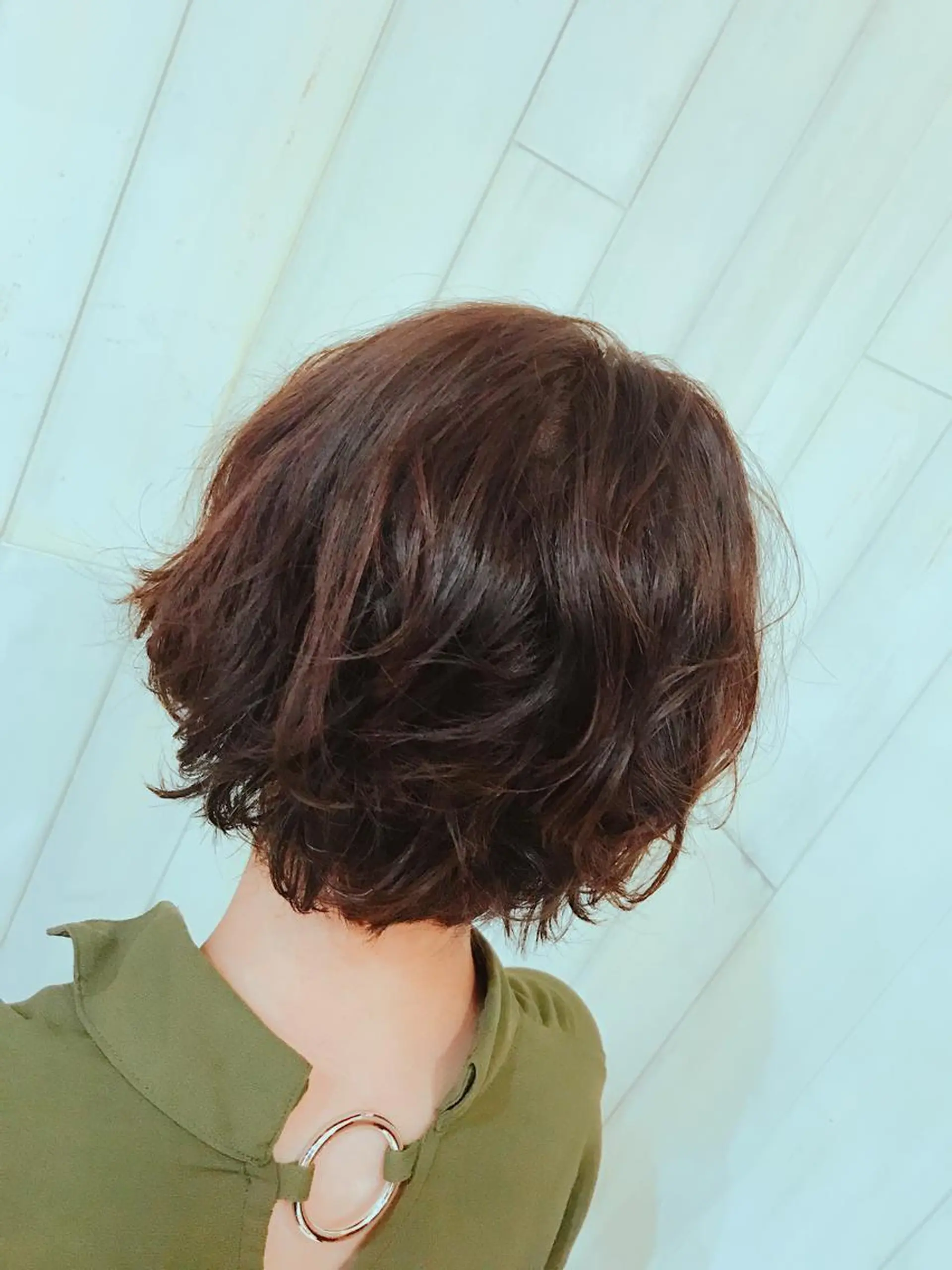 ショート カラー パーマ TERRACE 福島所属・shi hoのヘアスタイル