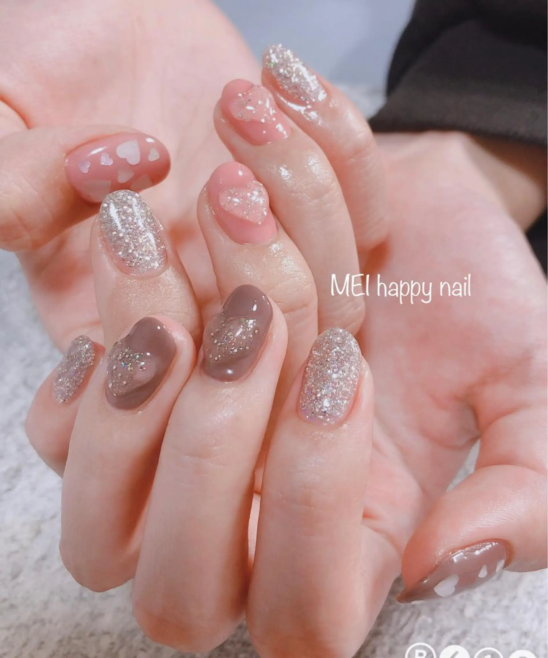 ネイル ニュアンスネイル ハンドネイル 北浦和 自爪育成ケアのネイルデザイン