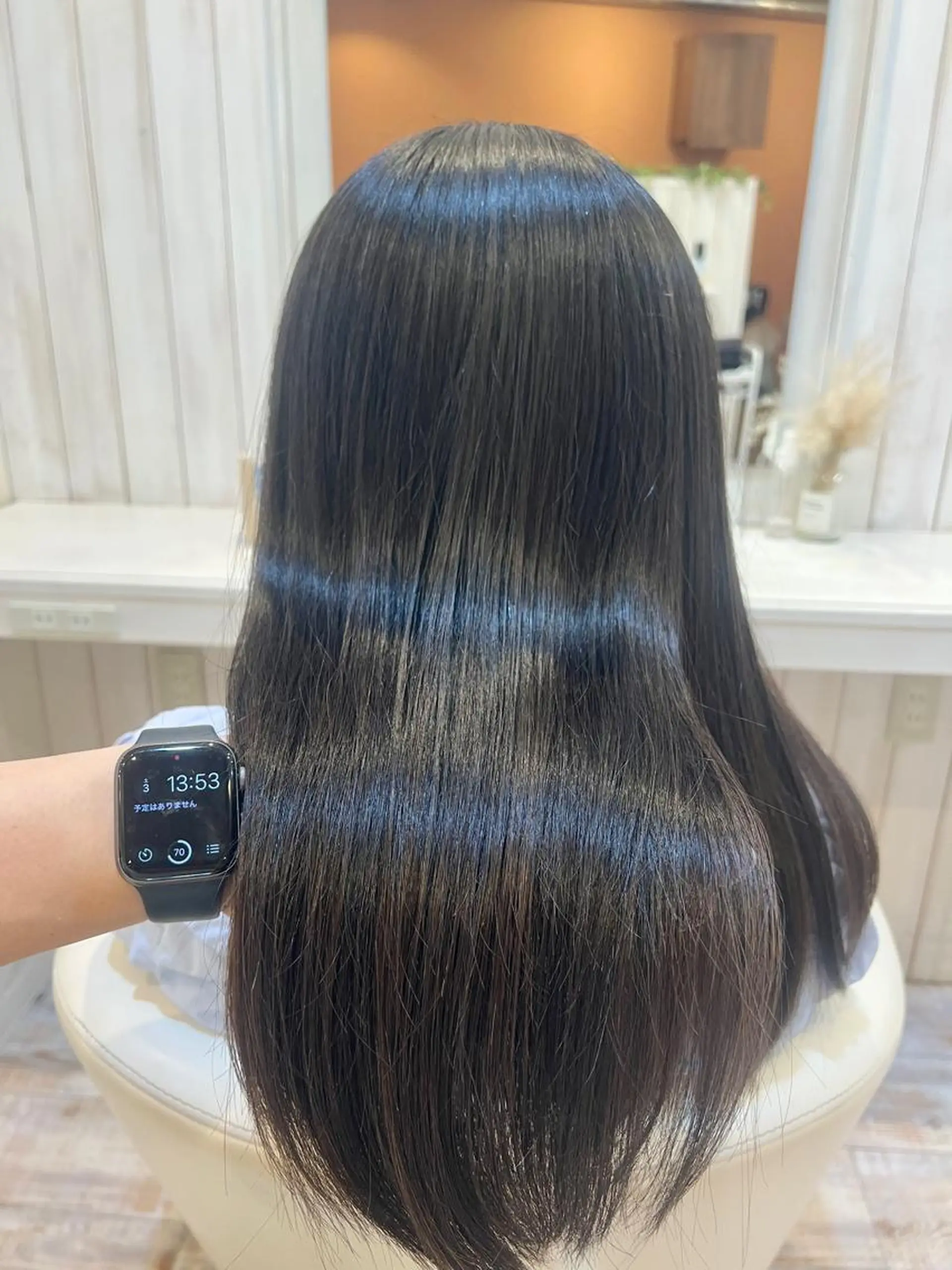 ミディアム カラー カット ヘアカラー トリートメント 佐藤史哉＊ 韓国レイヤー赤み除去のヘアスタイル