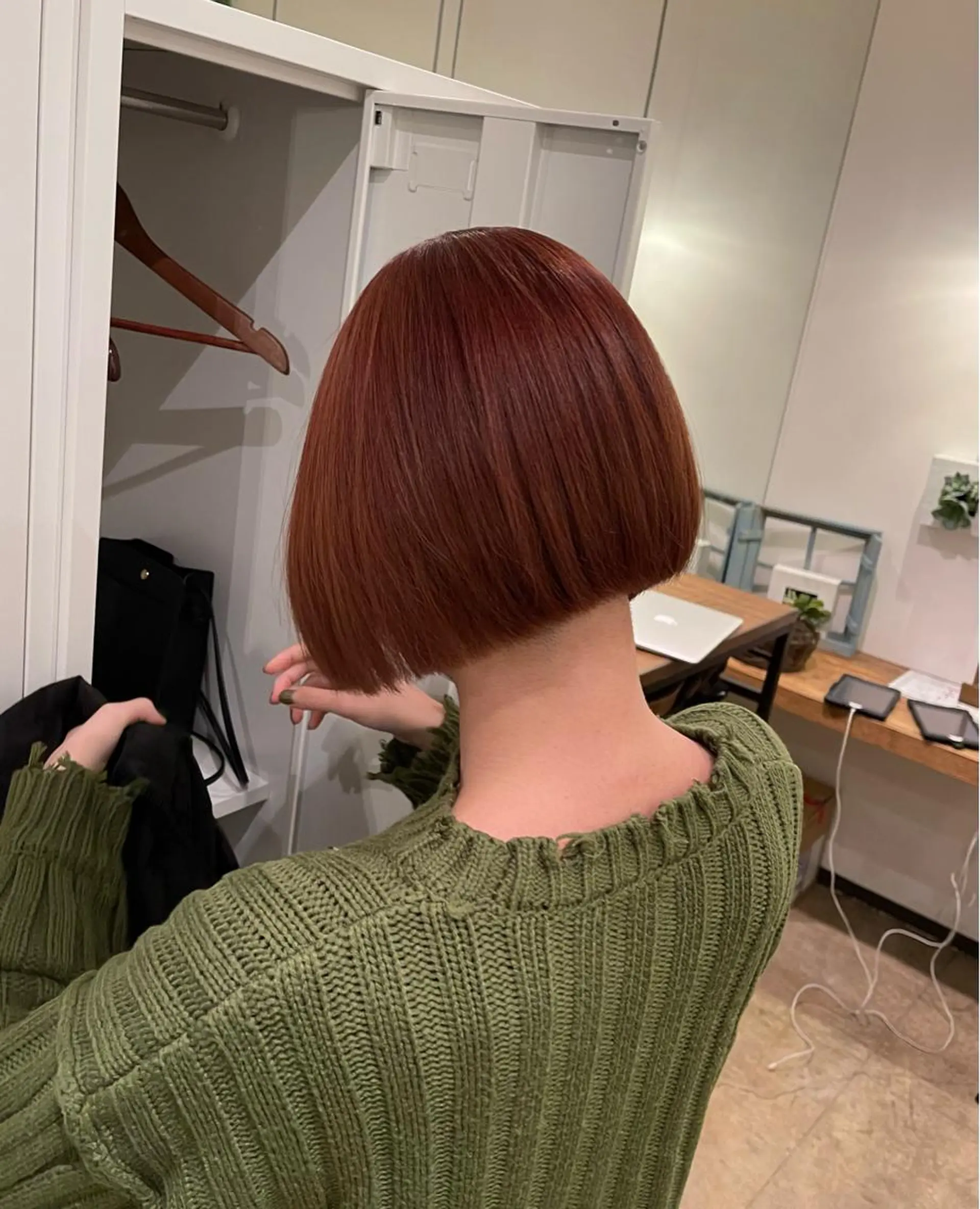 ショート オレンジブラウン 艶髪カラー😊 西久保光✂️のヘアスタイル