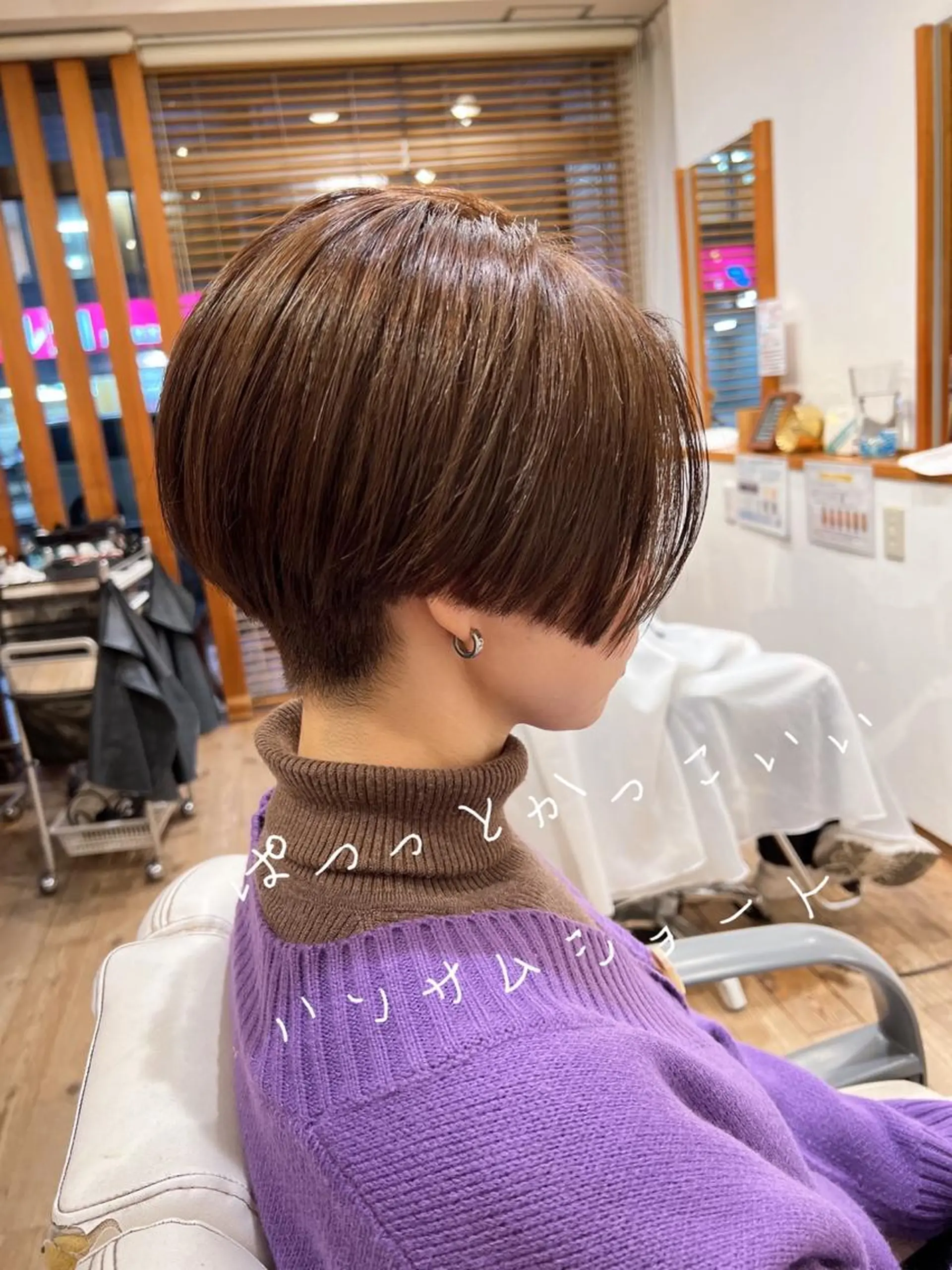 ショート カラー カット ヘアカラー アザマ　ヤスカツ _rosso 川口のヘアスタイル