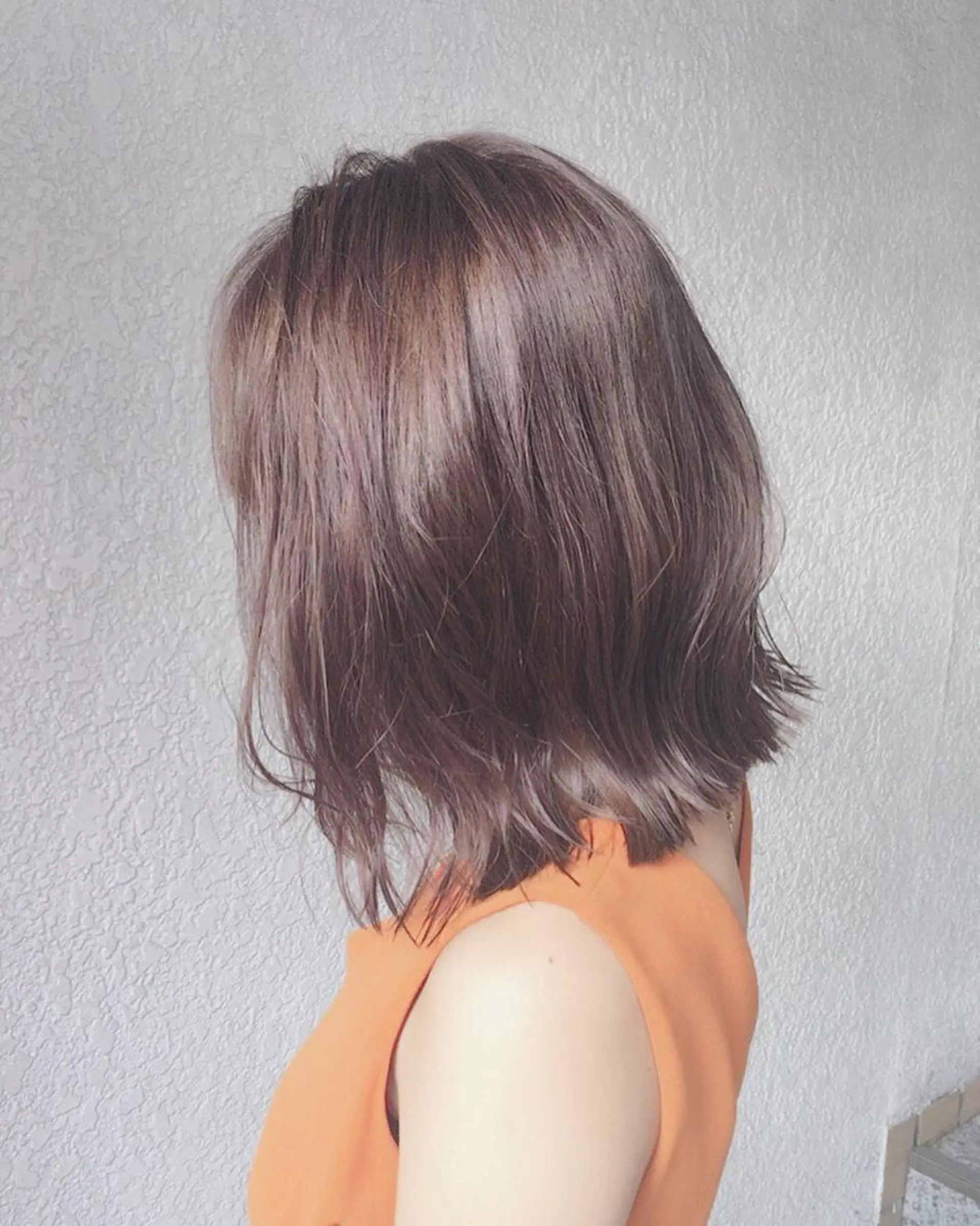 セミロング カラー 透明感カラー 外国人風カラー beauty: beast 大町店のヘアスタイル