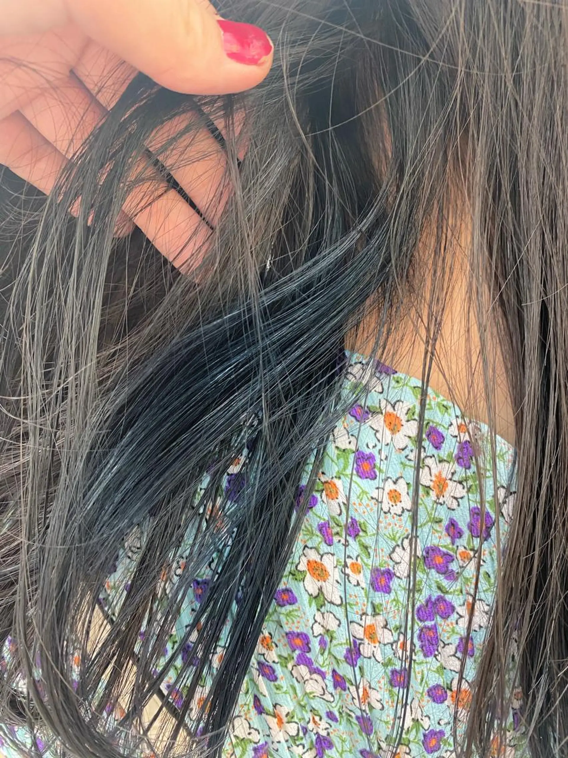 セミロング カラー ヘアアレンジ 三浦 望のヘアスタイル