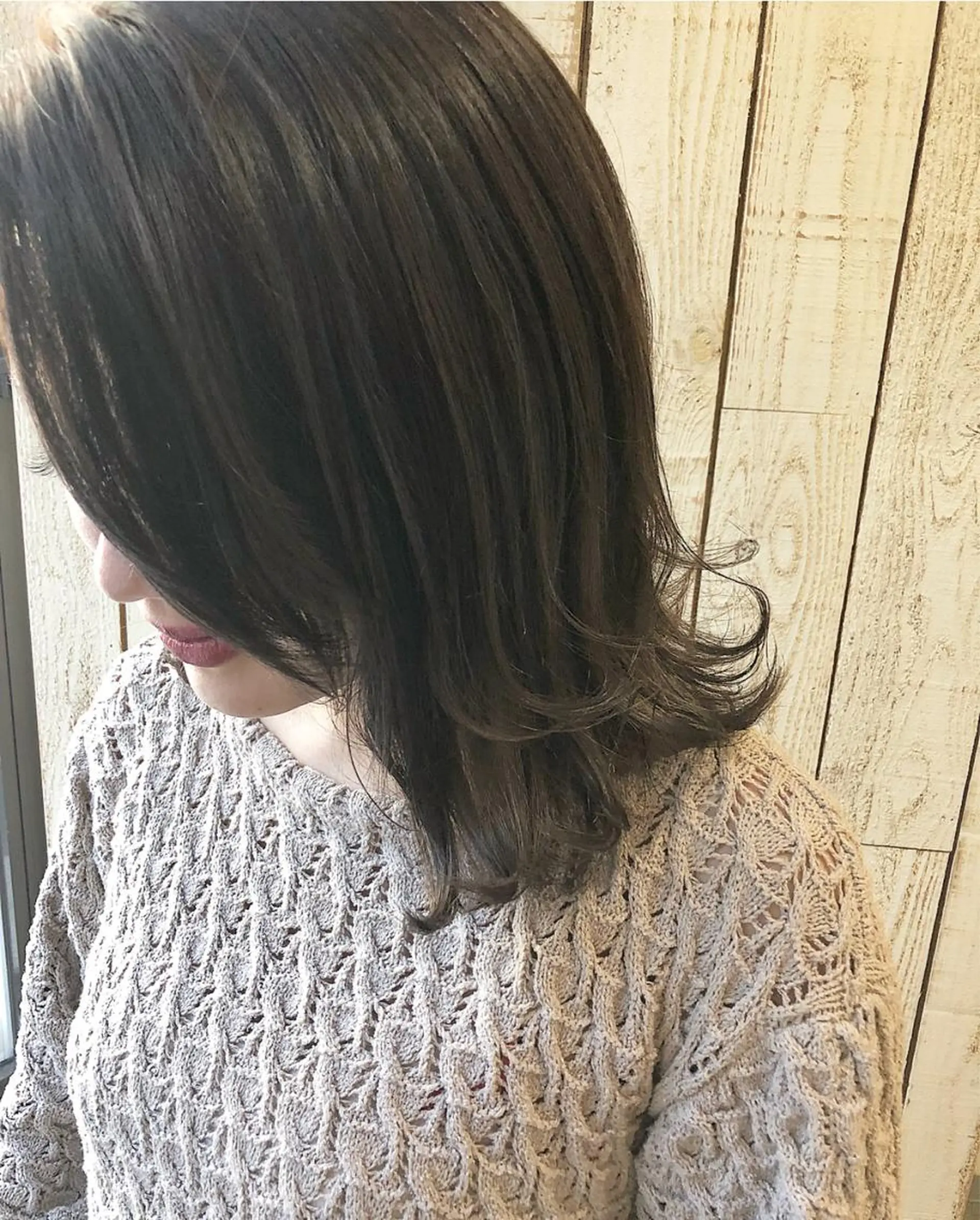 ミディアム カラー アッシュ 透明感カラー グラデーションカラー ハイライトカラー 外国人風カラー hair salon Ranun髪質改善のヘアスタイル