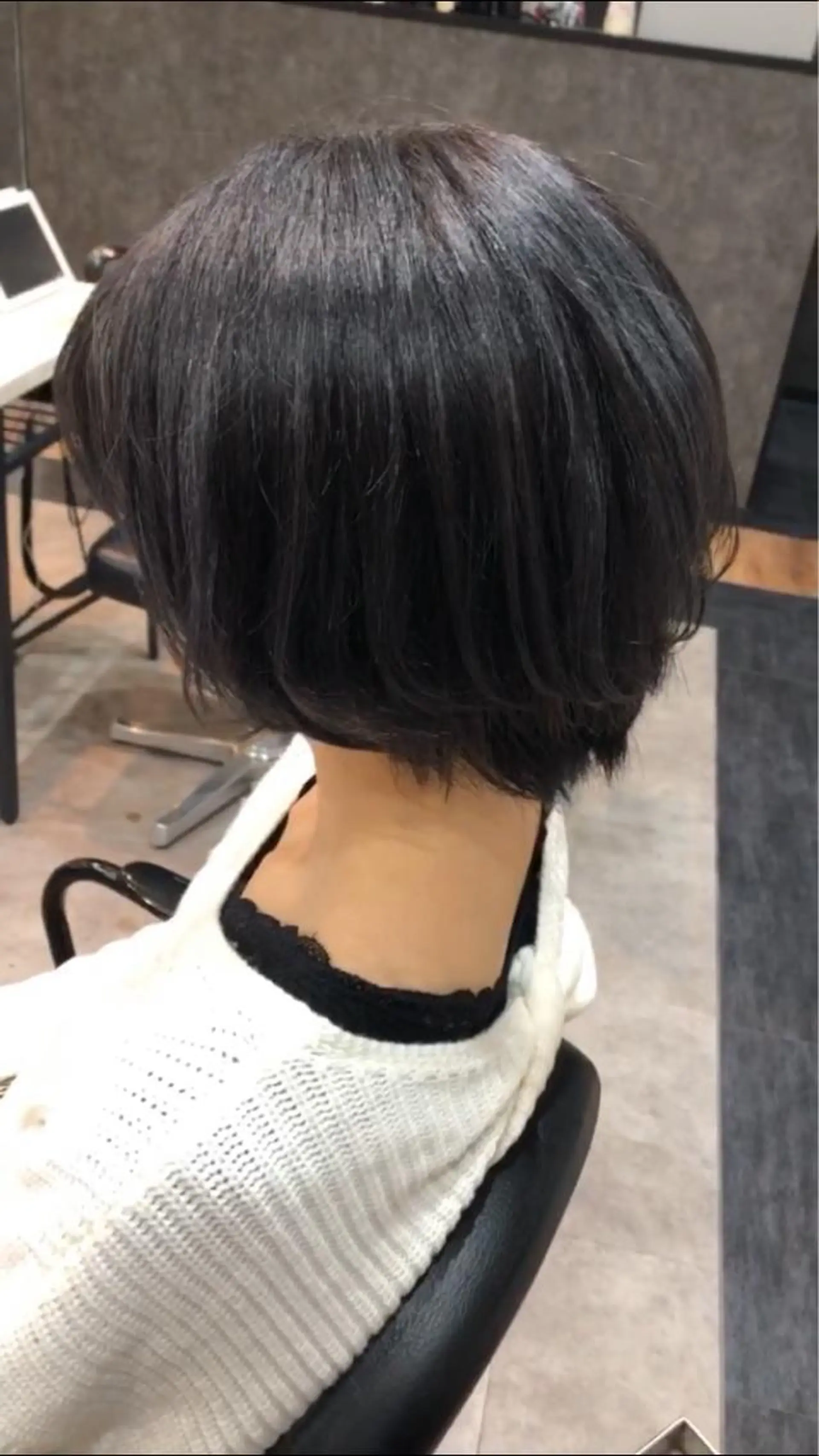 ショート 太白区白髪ぼかし/ ボブカット/千葉達人のヘアスタイル