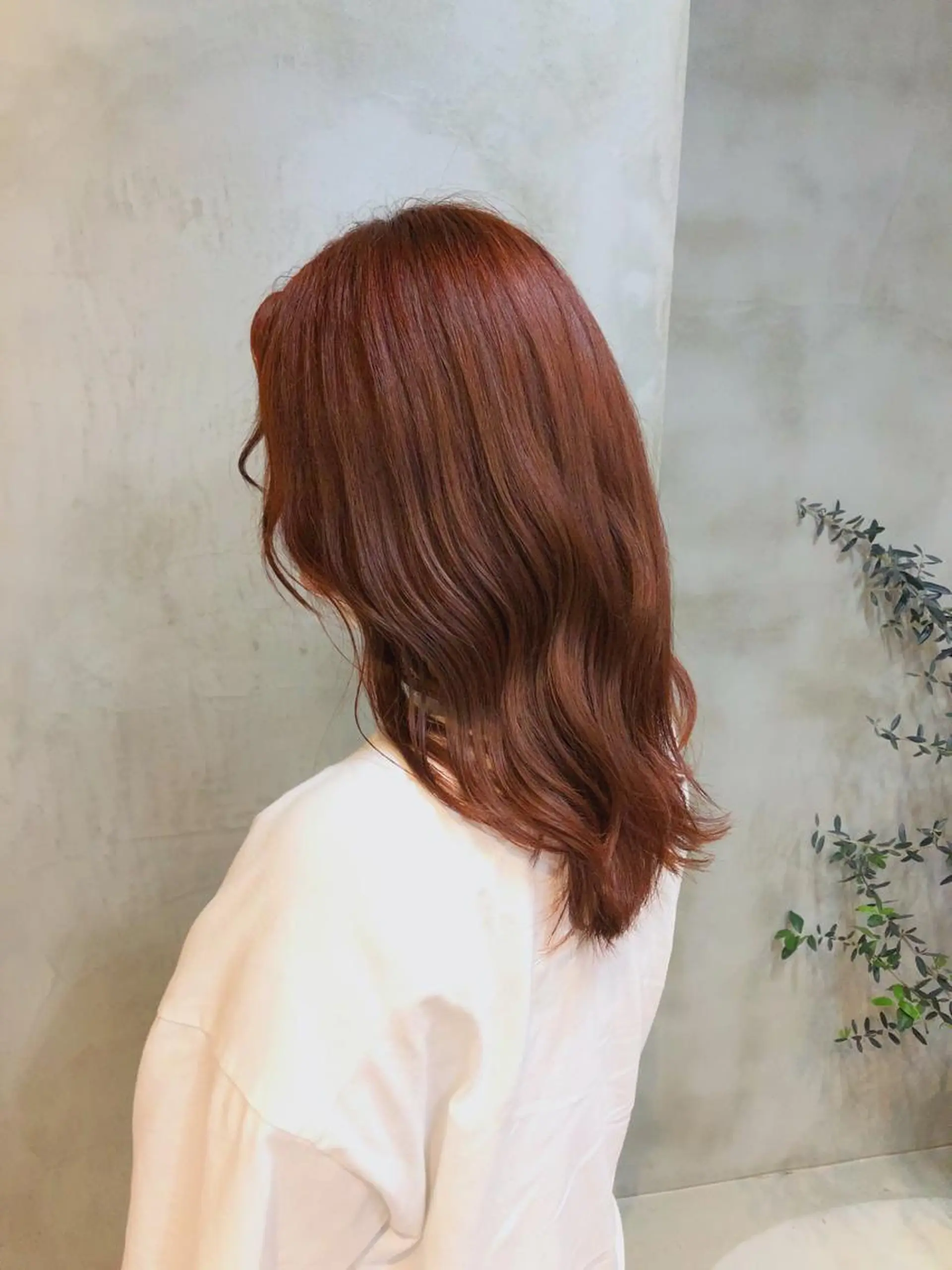 セミロング カラー ヘアアレンジ ブリーチ ブリーチなしカラー オレンジ カット ヘアカラー トリートメント ショートヘア原宿 fifth コシのヘアスタイル