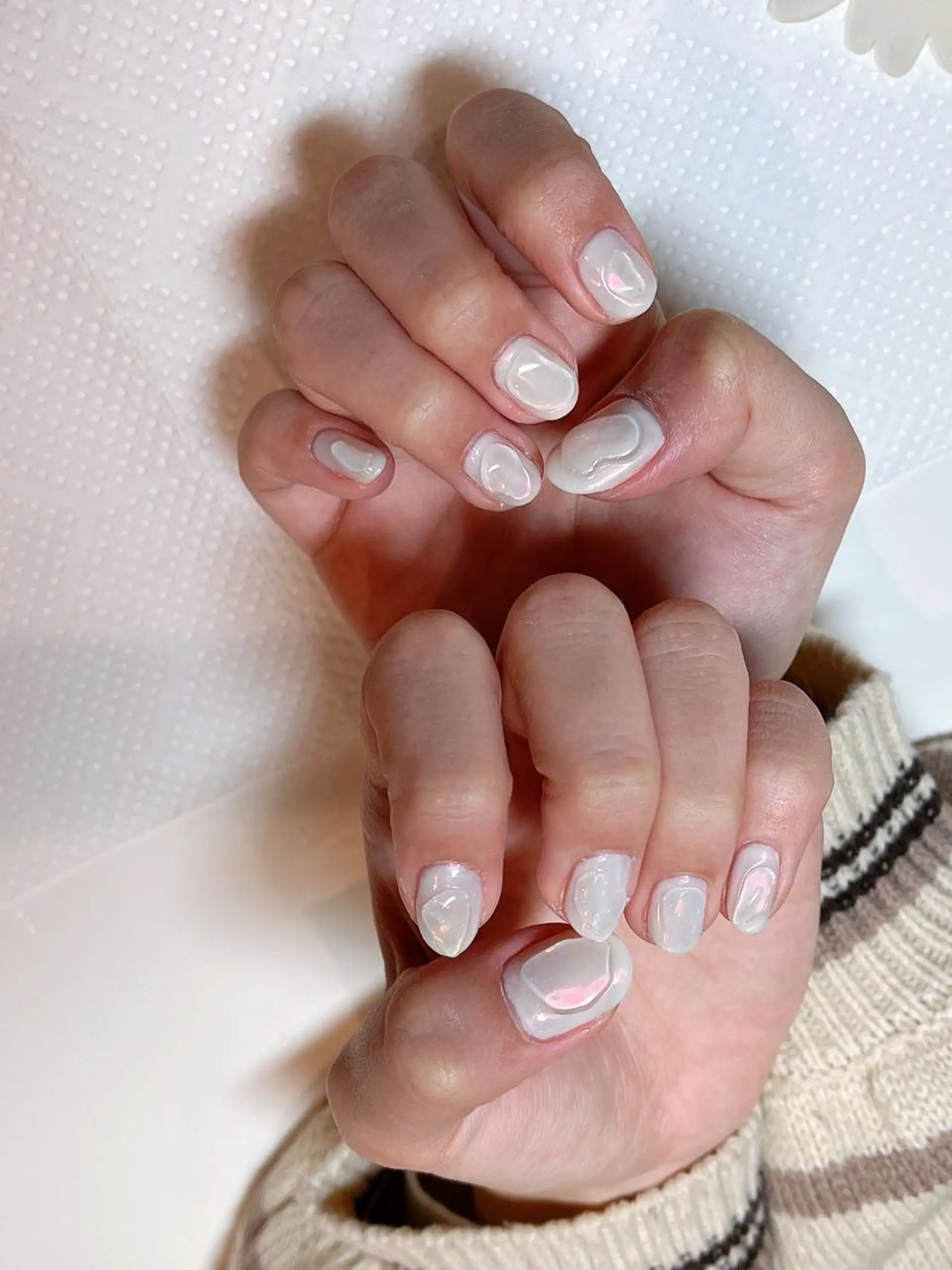 ネイル 氷ネイル・うるうるネイル ぷっくりネイル Protea ❁⃘*.ﾟ清家 美穂のネイルデザイン