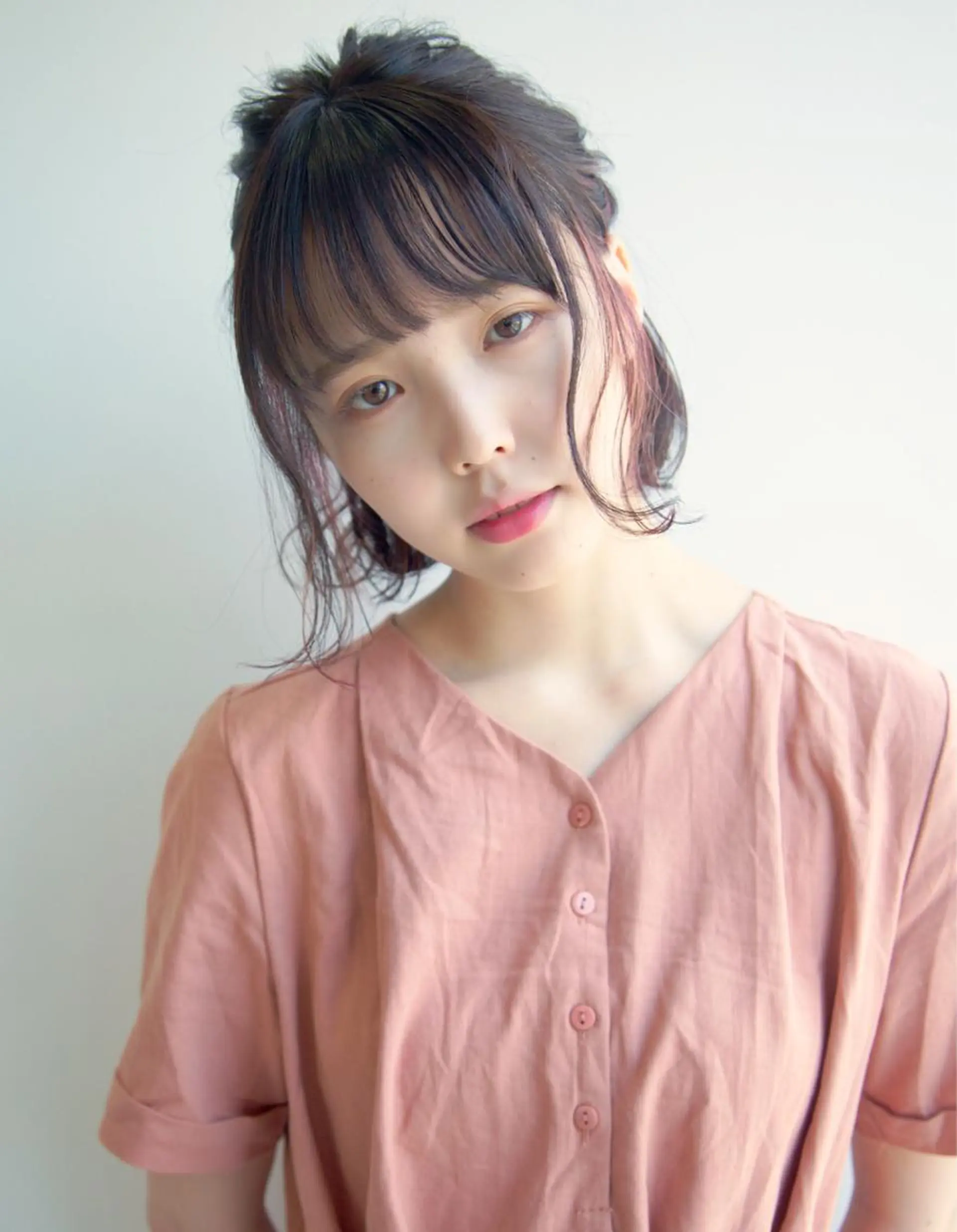 ミディアム ヘアアレンジ 店長/mao/ 前髪/顔周りカットのヘアスタイル