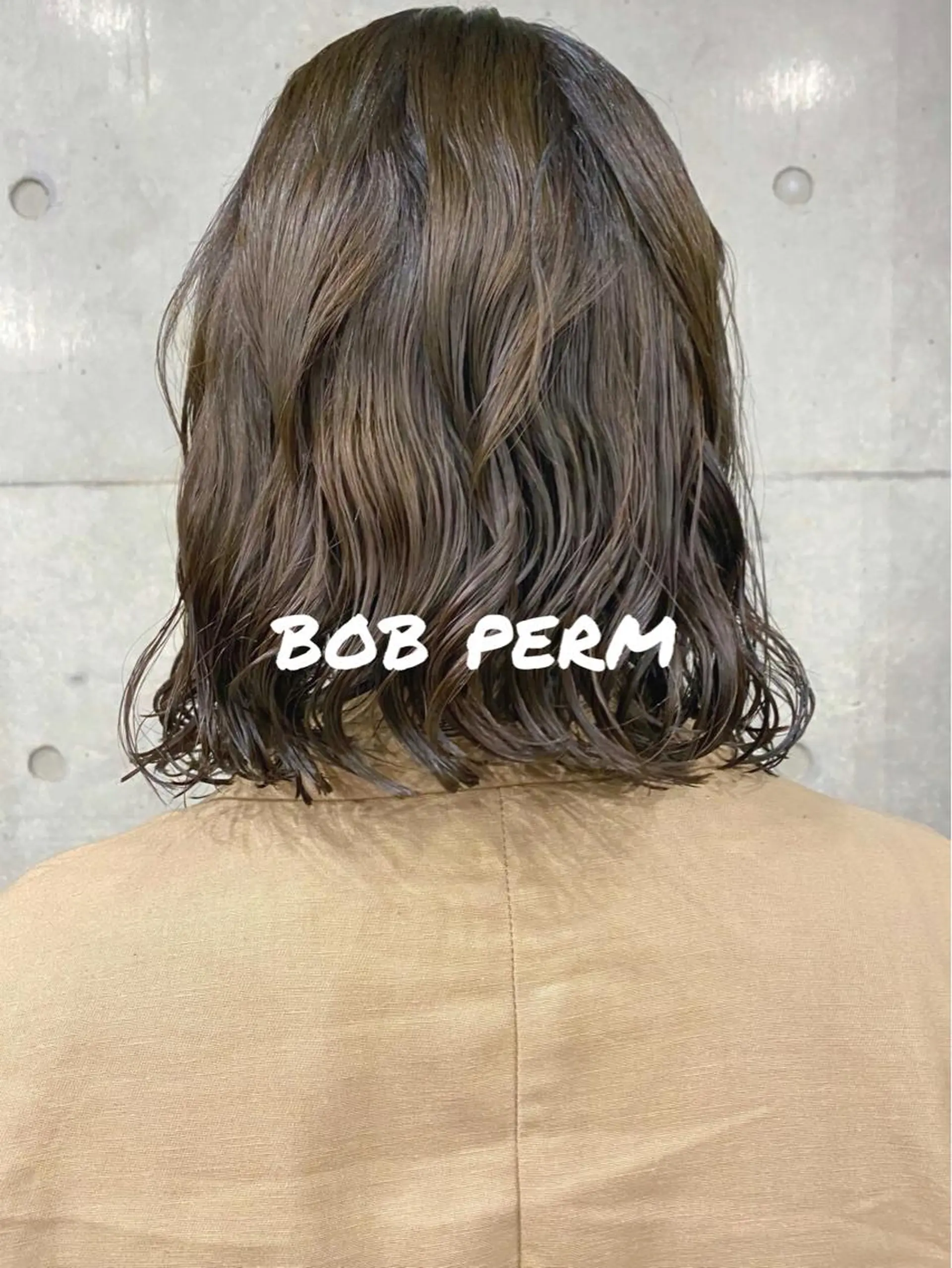 パーマ ボブパーマコテ巻き風 パーマNo1深江秀平のヘアスタイル