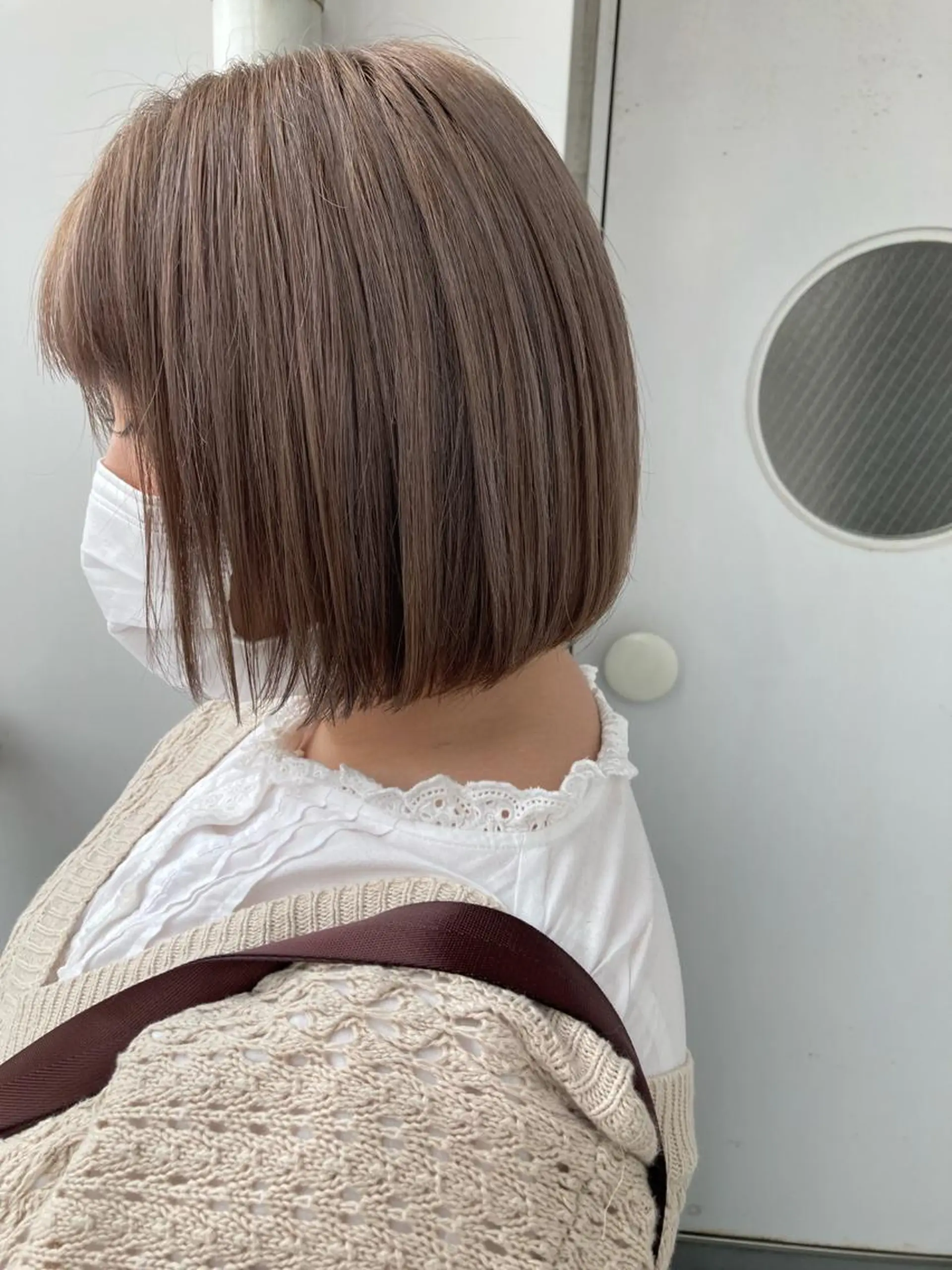 ショート カラー ヘアアレンジ ヘアカラー シアーベージュニスト 🥣大石亜里紗のヘアスタイル