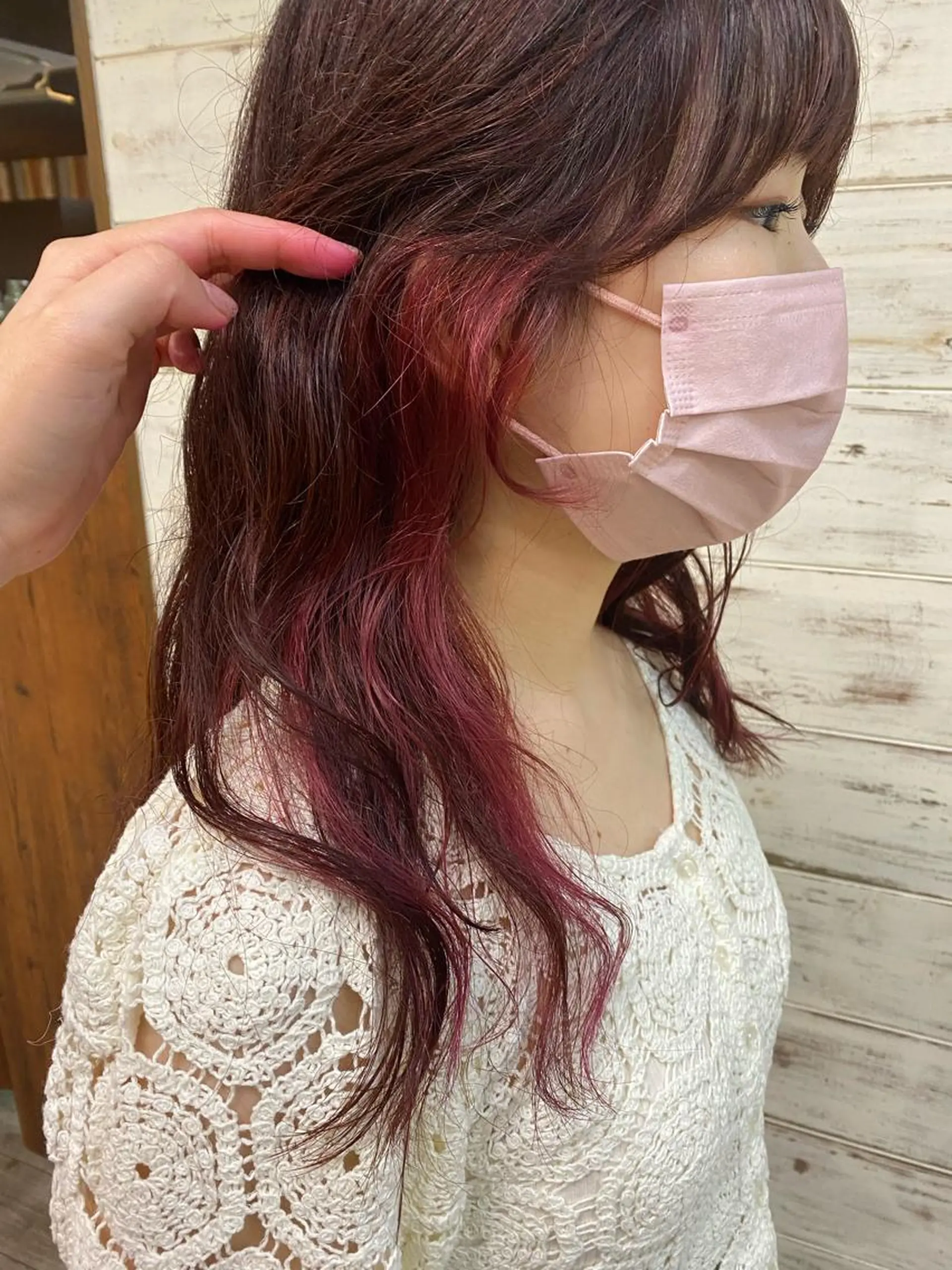 ロング カラー ピンクカラー イチカワ ミオ/ minim hairのヘアスタイル