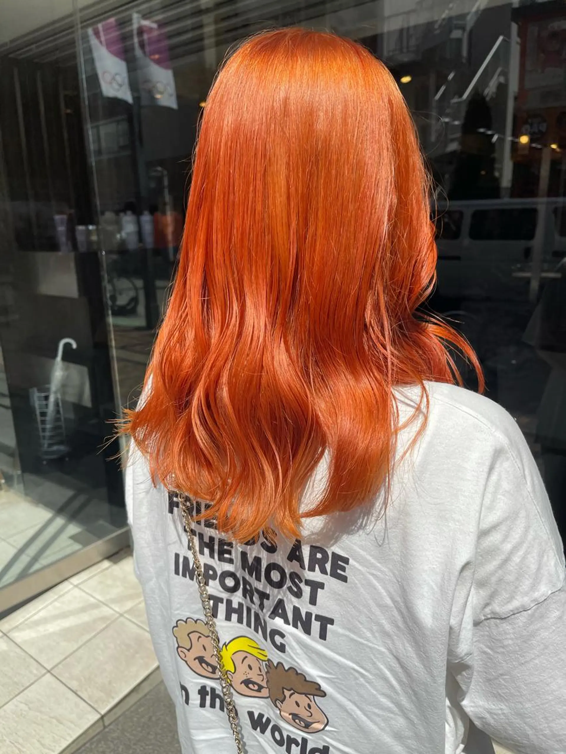 カラー ハイトーンカラー オレンジ ユナ🌙 nailのネイルデザイン