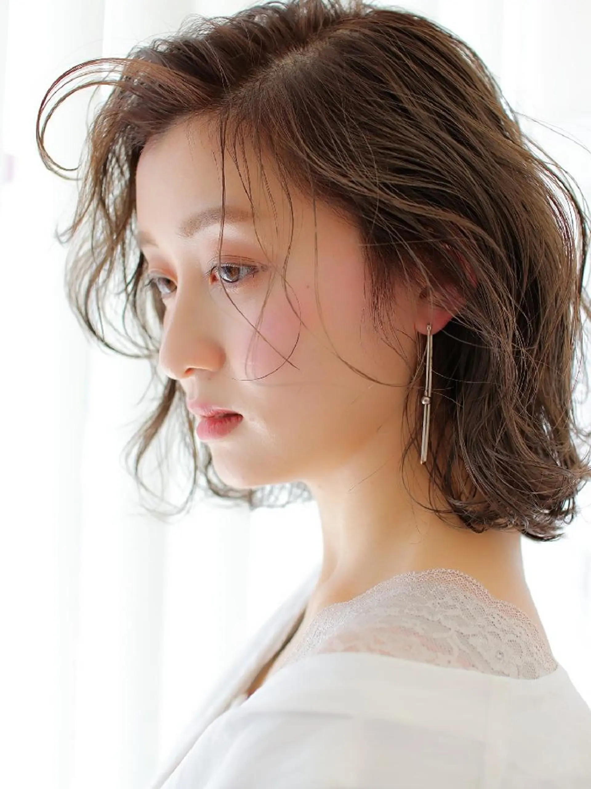 ミディアム カラー ヘアアレンジ 透明感カラー ショート、ボブの達人 東康介✨のヘアスタイル