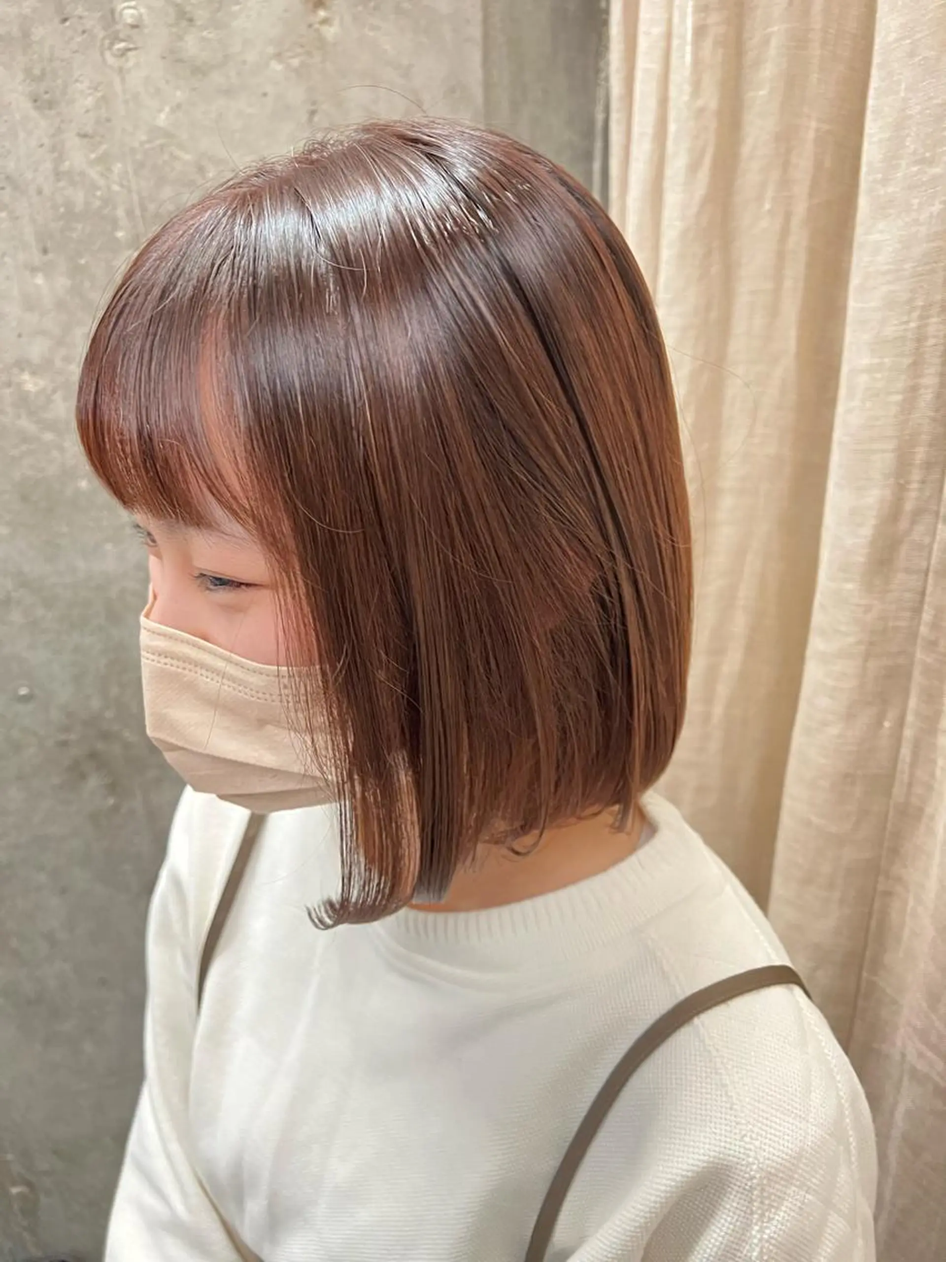 ミディアム ボブ 似合わせカット 小林愛奈のヘアスタイル