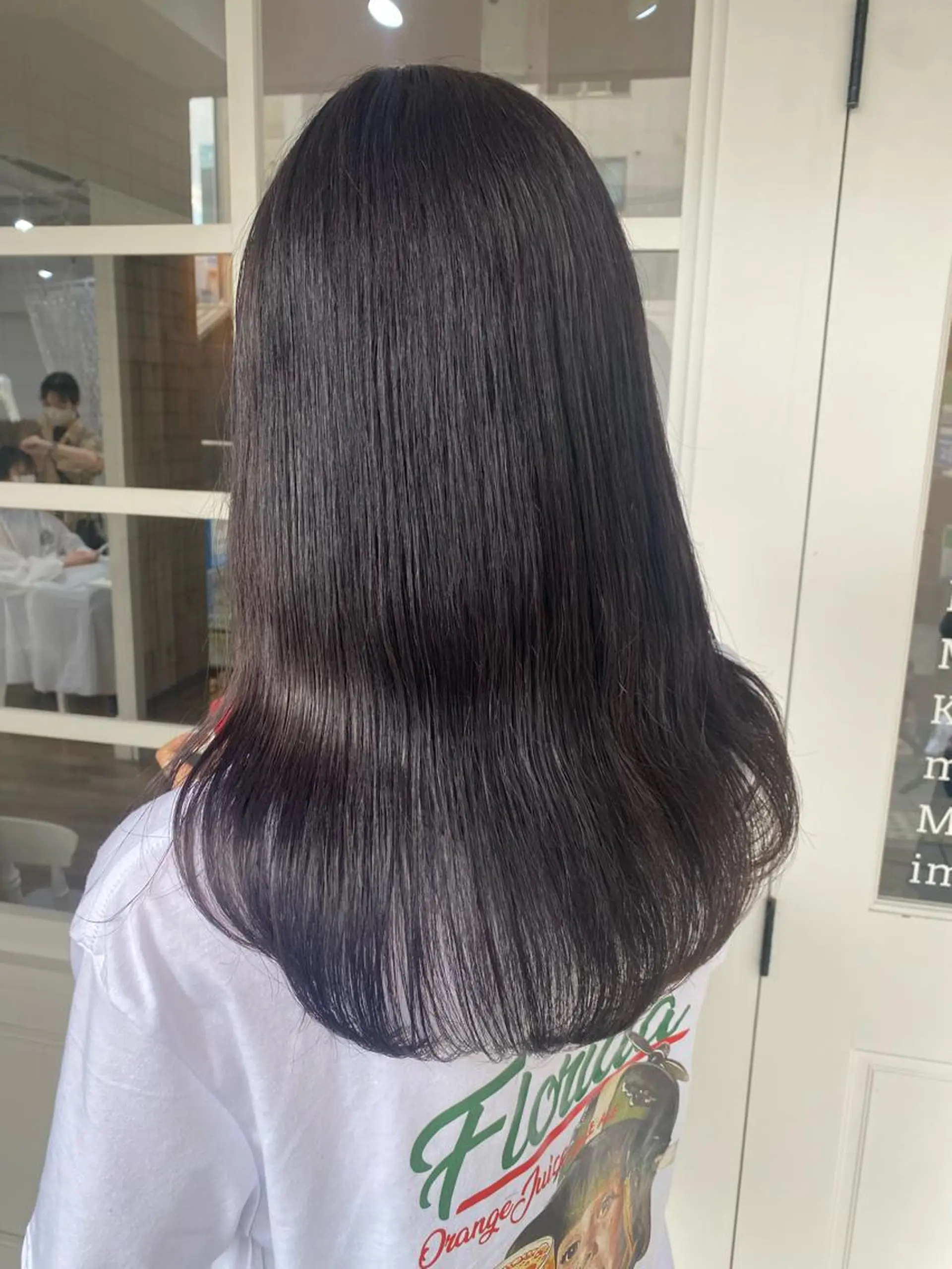 セミロング カラー 韓国×髪質改善カラー 💎hinaのヘアスタイル