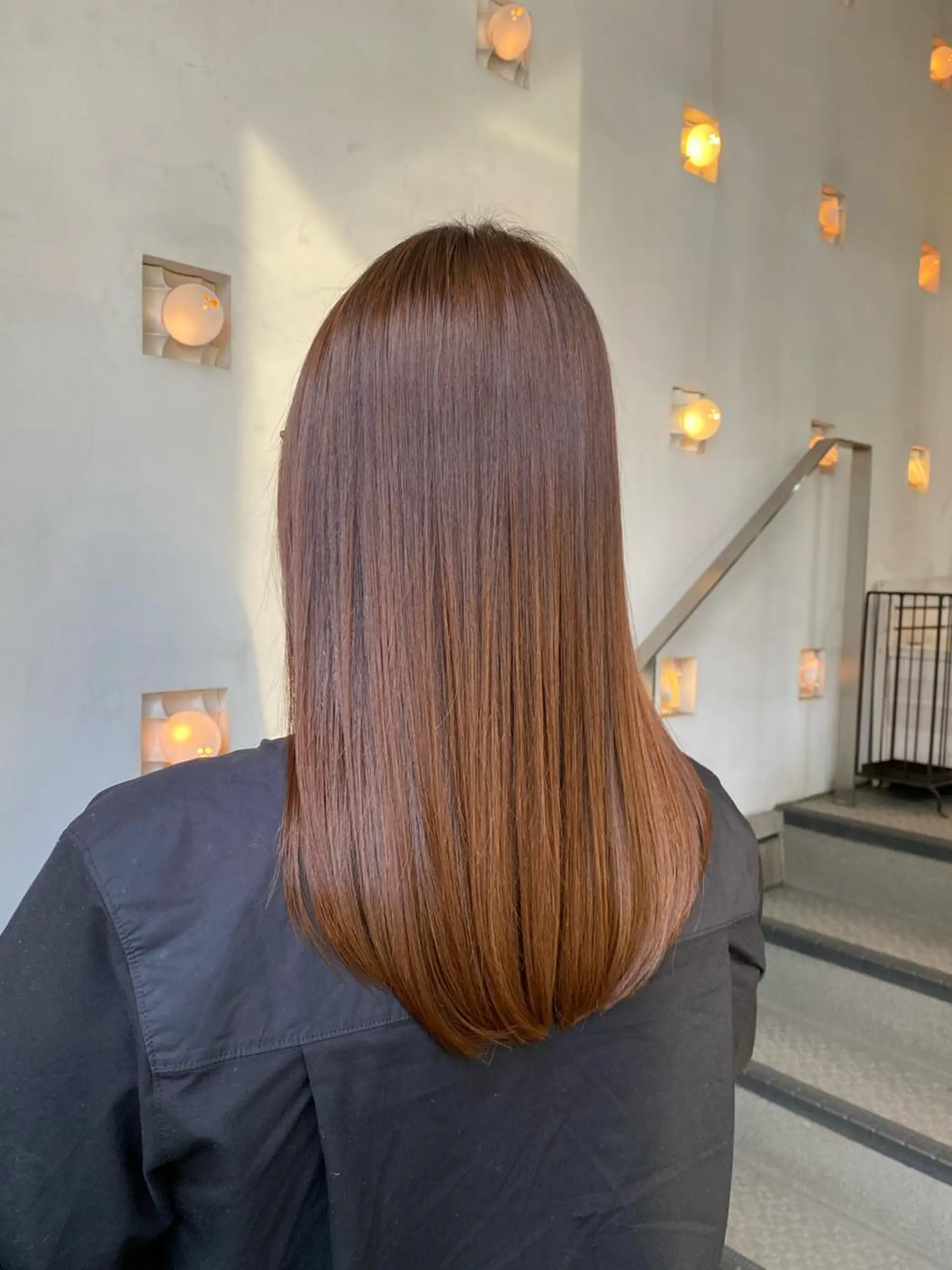 セミロング 縮毛矯正 トリートメント 統括マネージャー/ 髪のドクター/前原悟のヘアスタイル