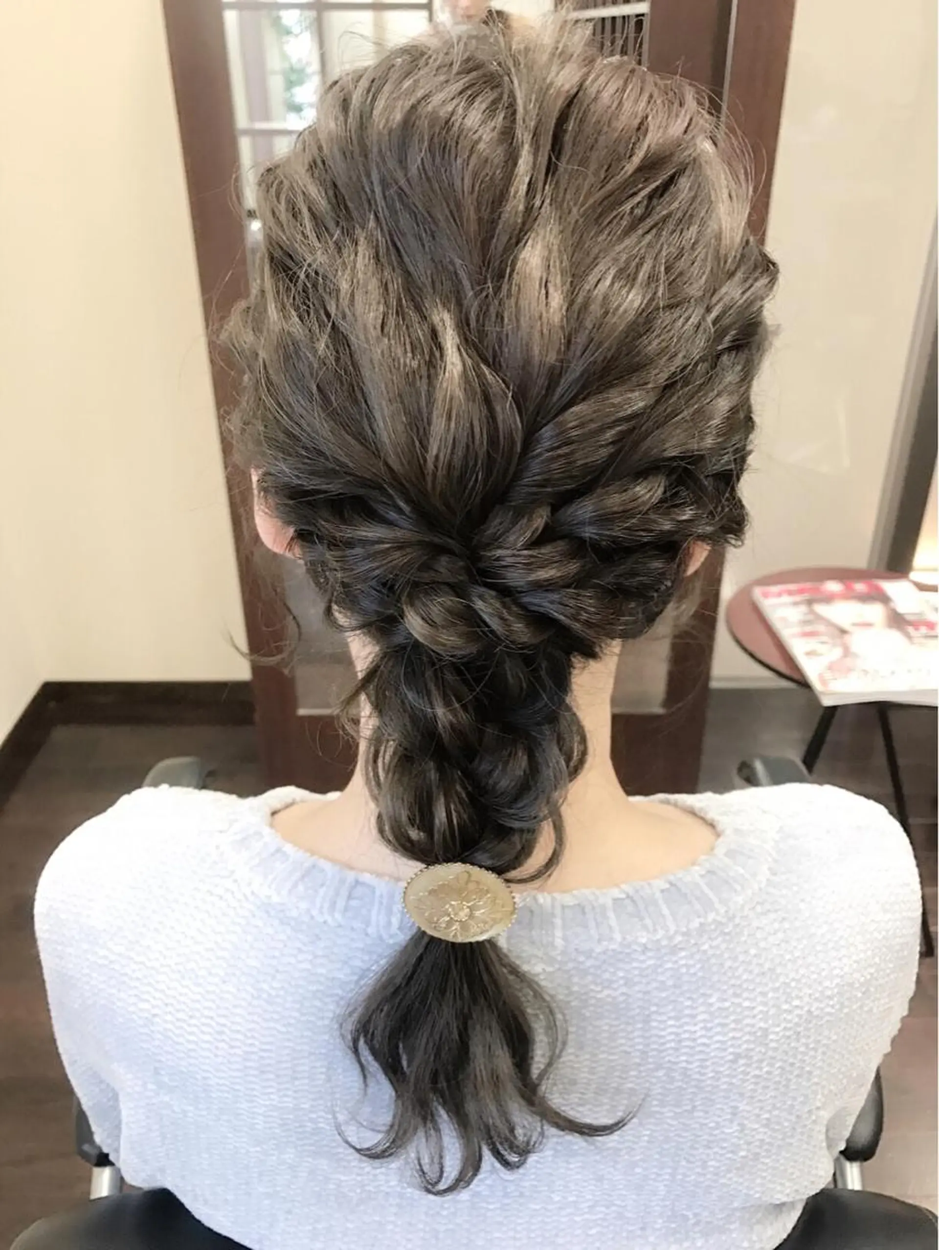 セミロング ロング ヘアアレンジ 沢田 瞳のヘアスタイル