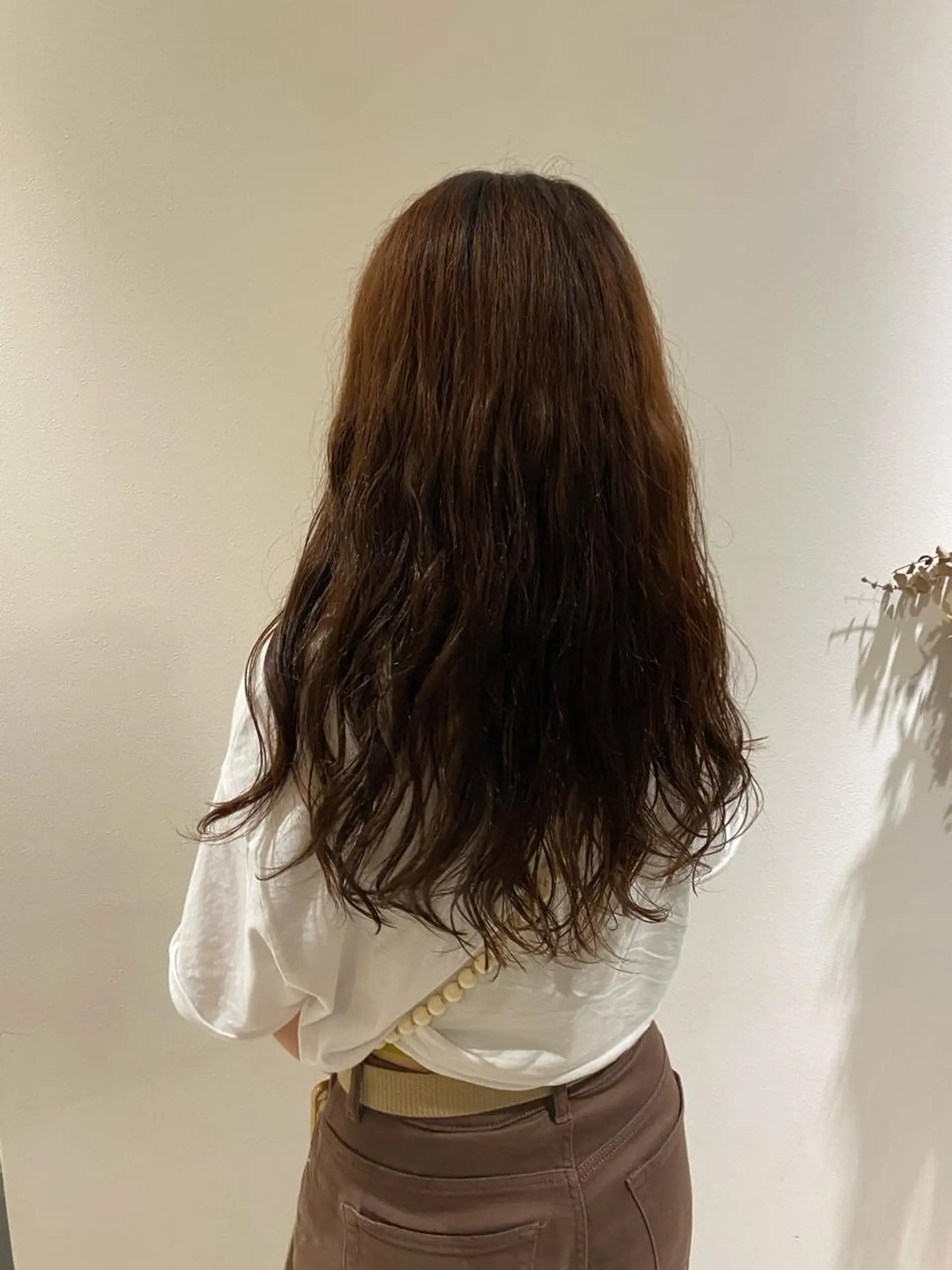 ロング パーマ カット パーマ 網代 志帆のヘアスタイル