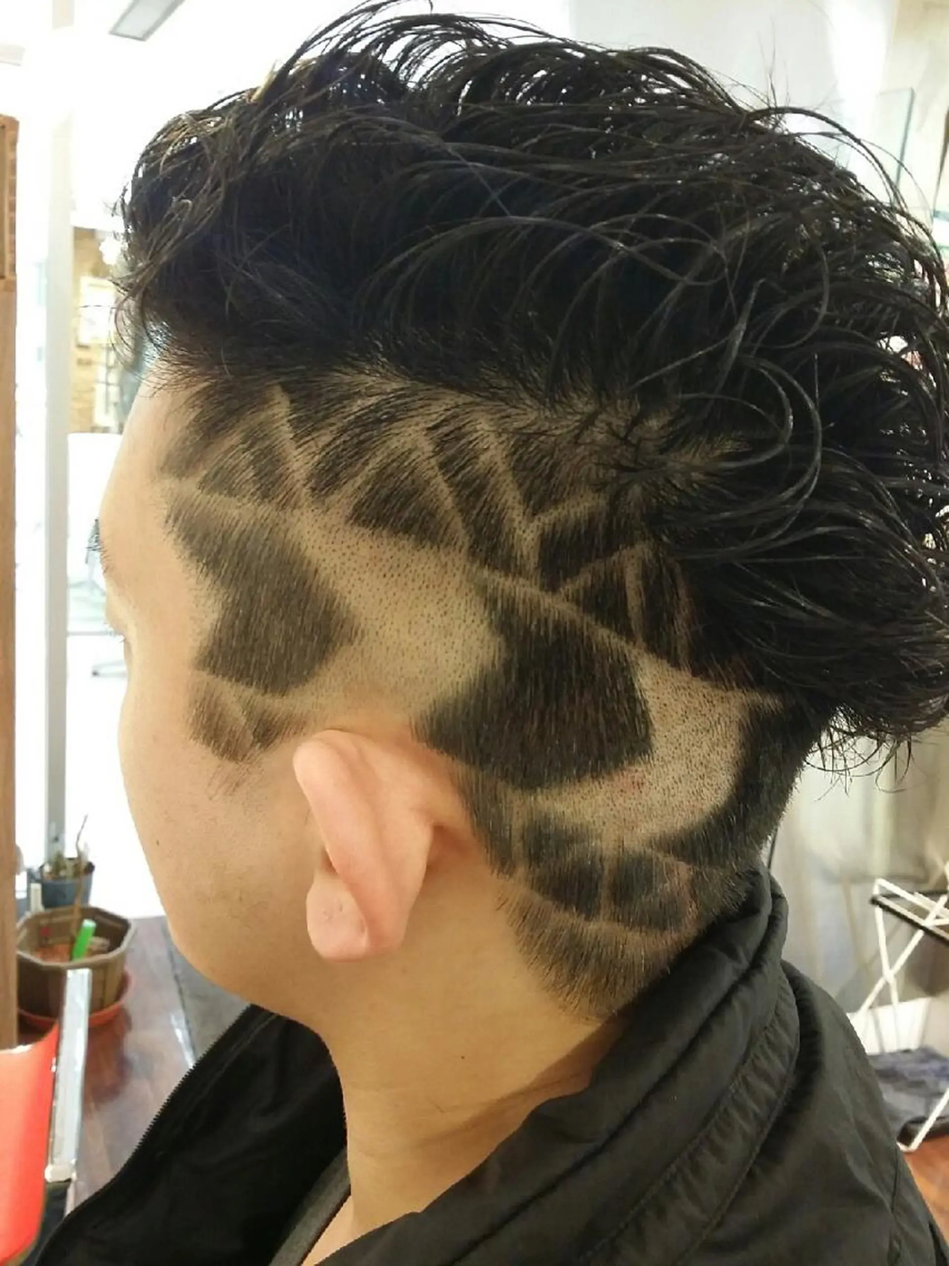 ショート パーマ メンズ きむえり/髪質改善 /セット/カラーのヘアスタイル