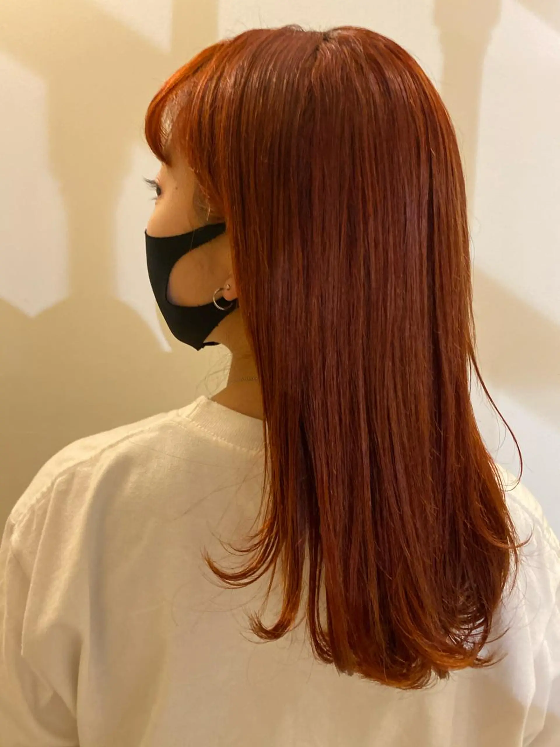 セミロング カラー ブリーチ ケアブリーチ ハイトーンカラー オレンジ grow所属・🧡YUKA🧡 渋谷/ﾌﾟﾙｴｸｽﾃのヘアスタイル