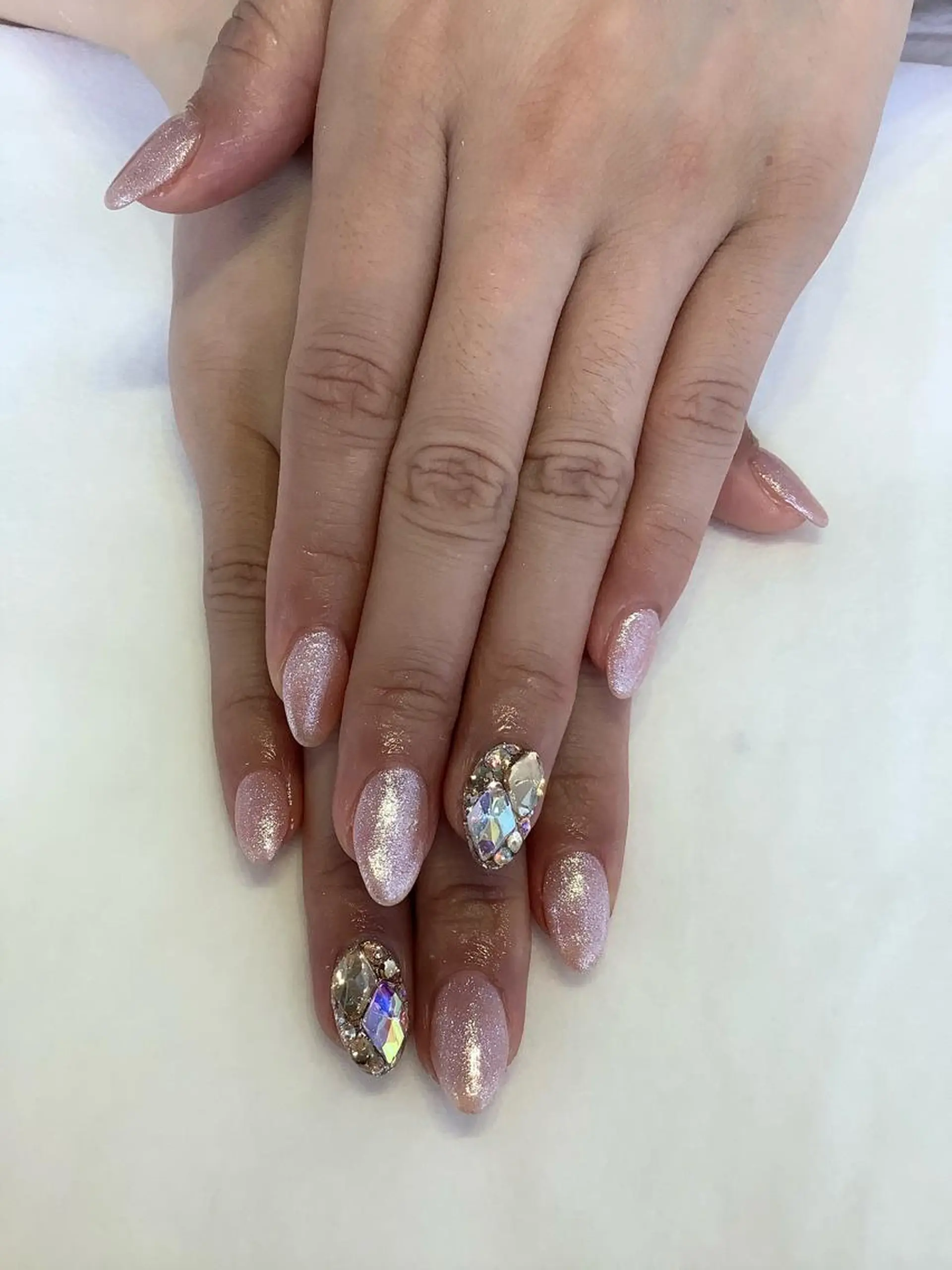 ネイル マグネットネイル 💎🐰 saki. m 🐰💎のネイルデザイン