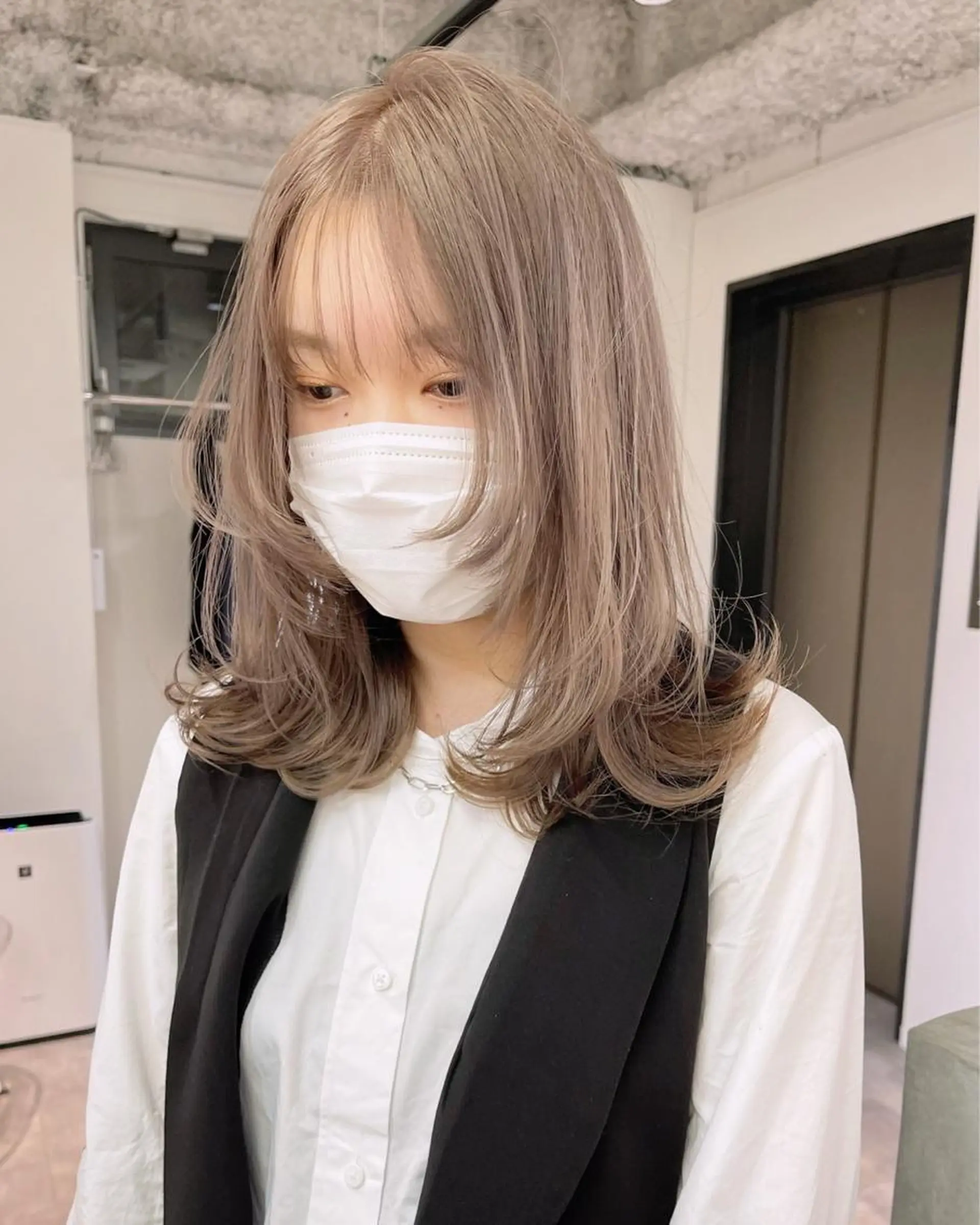 ミディアム カラー cope'u  emu所属・cope'u moneのヘアスタイル